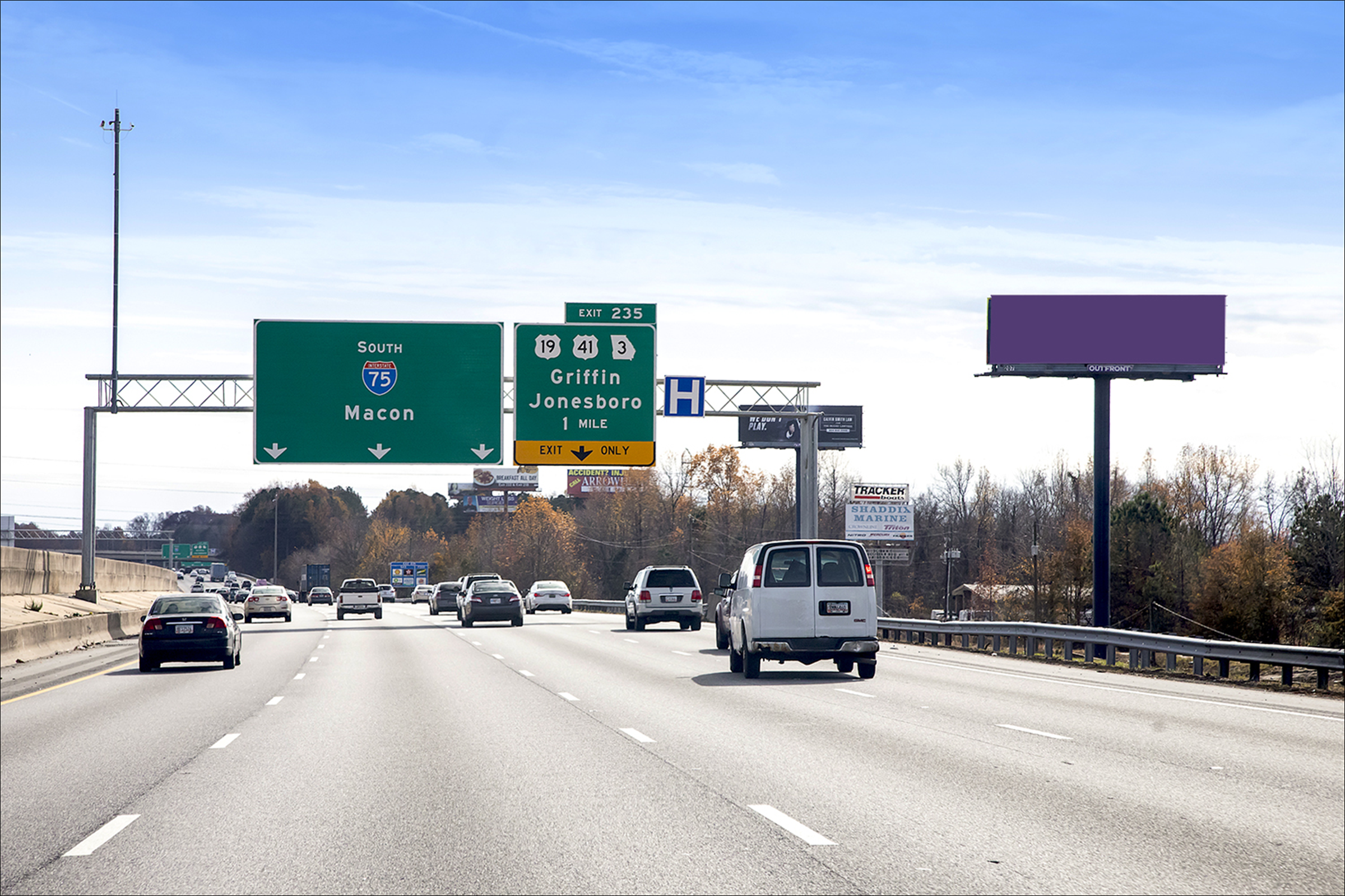 I-75S 1.3 mi S/O Forest Pkwy W/S