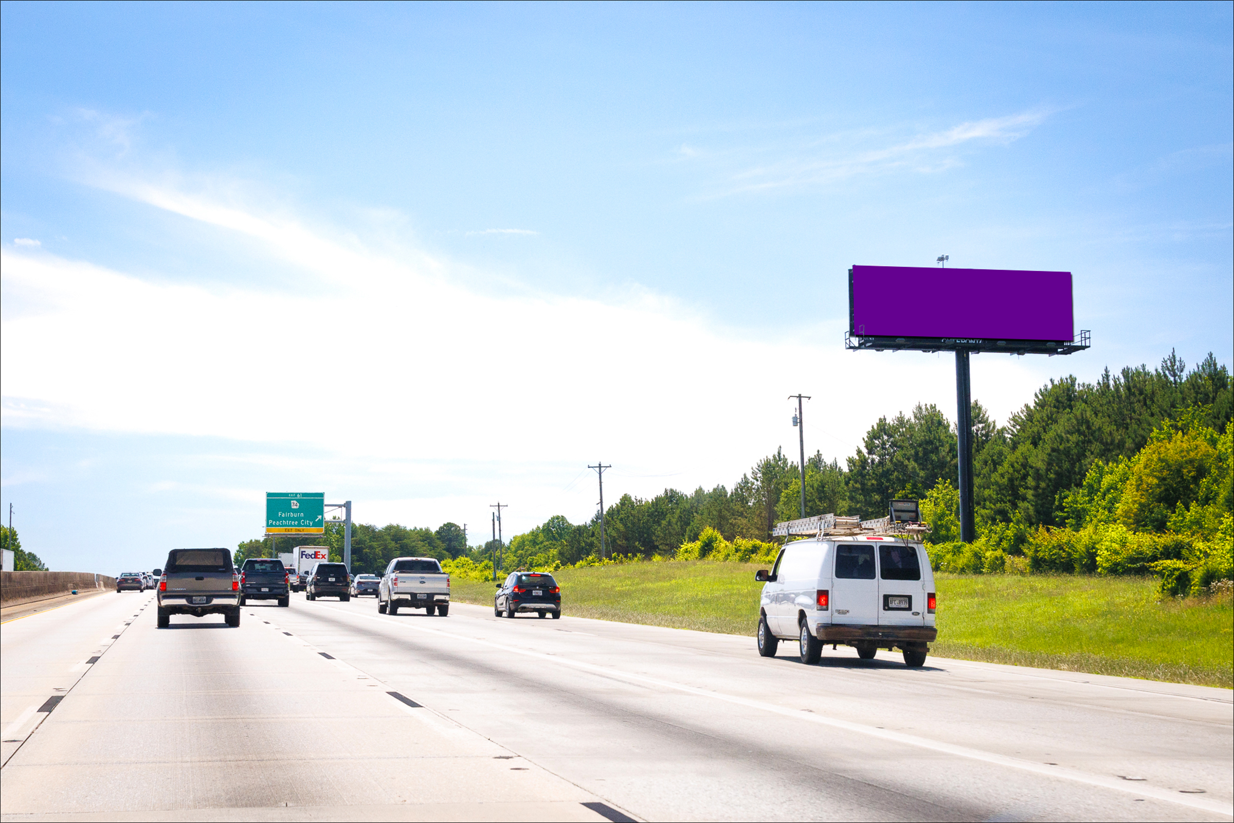 I-85S 0.3 mi N/O Hwy 74 W/S