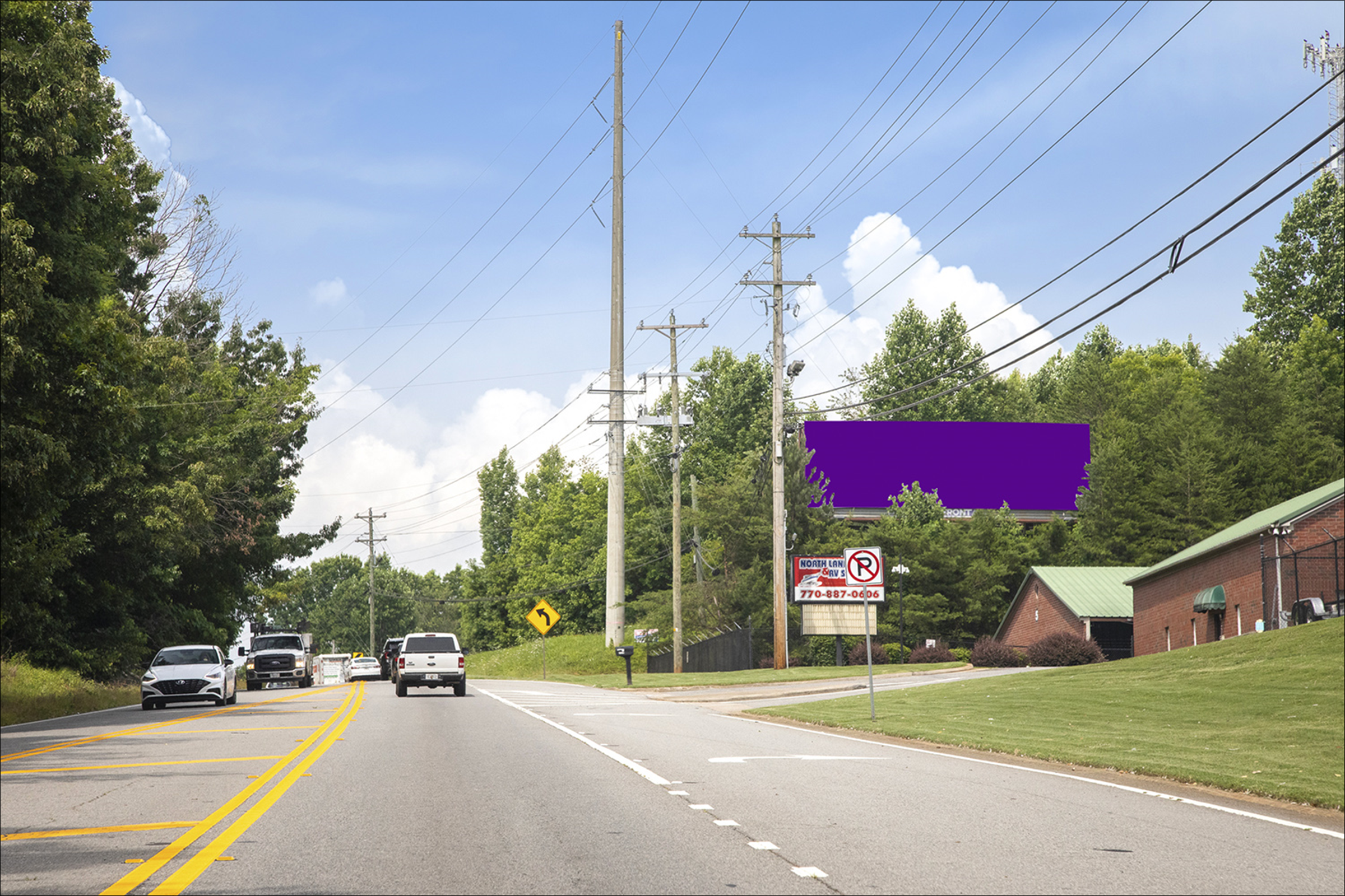 Hwy 306 (Keith Bridge Rd) 1.5 mi N/O Hwy 369 (Browns Bridge Rd) E/S