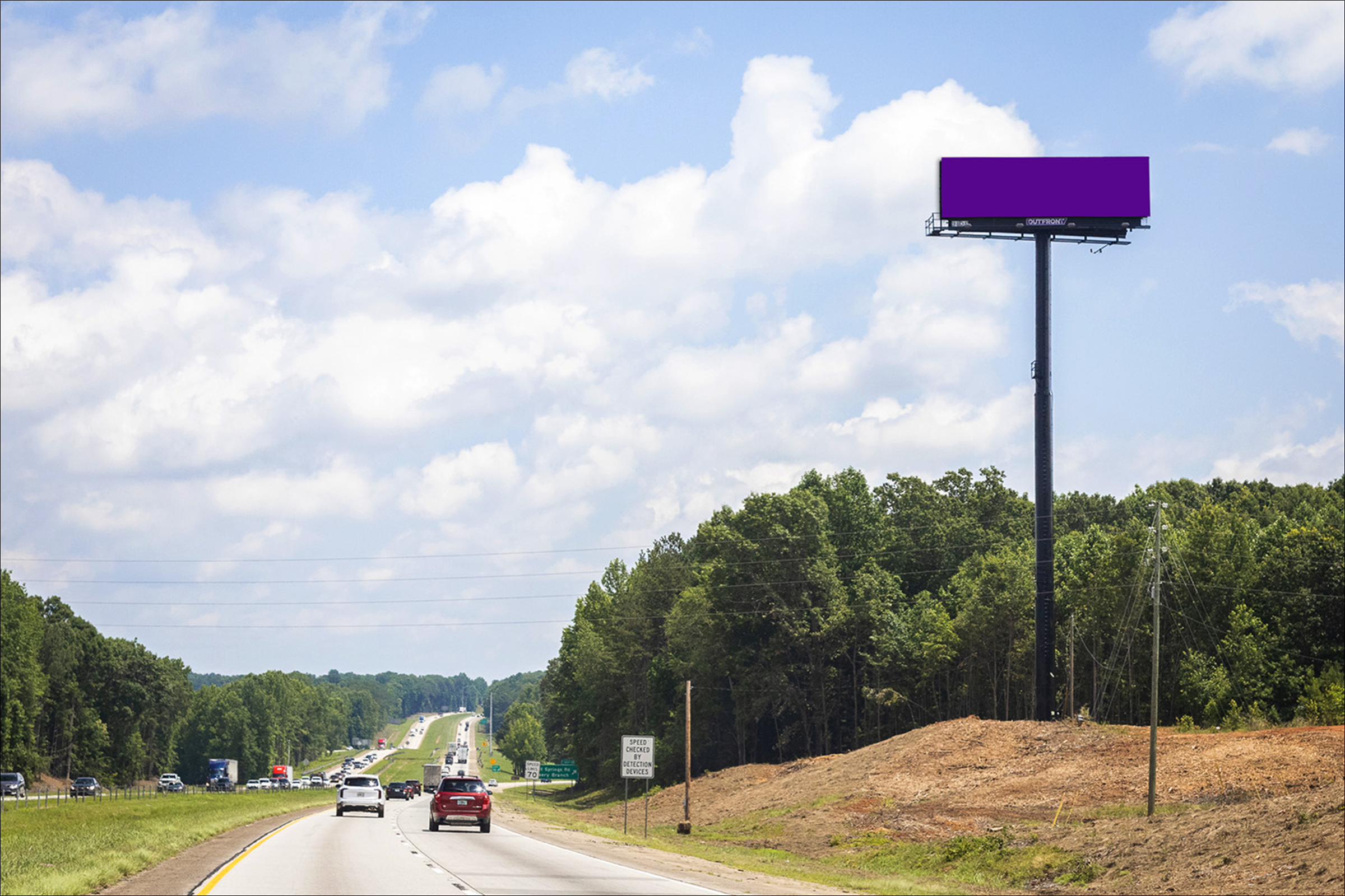I-985 0.47 mi S/O Spout Springs Rd E/S