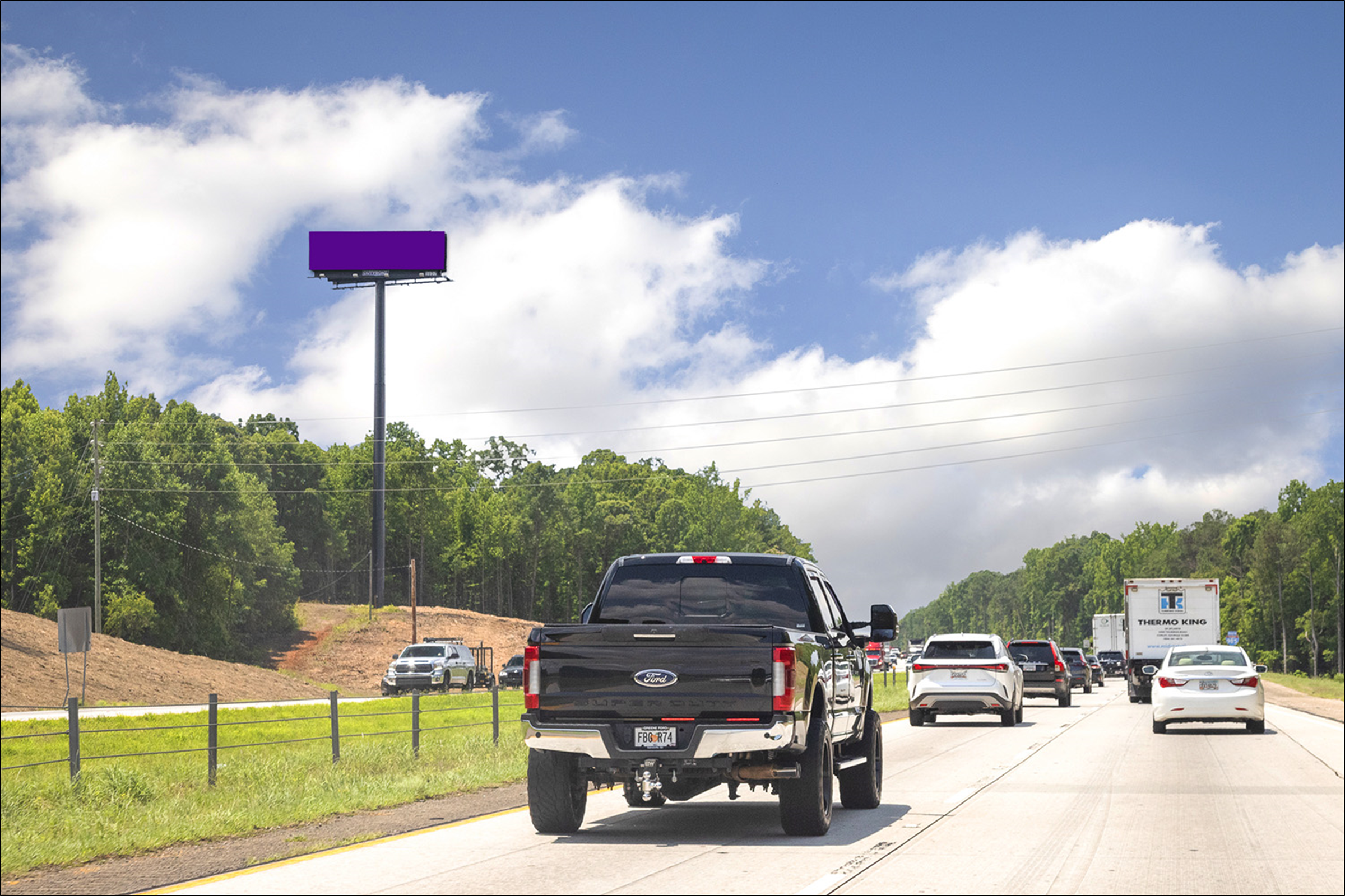 I-985 0.58 mi S/O Spout Springs Rd E/S