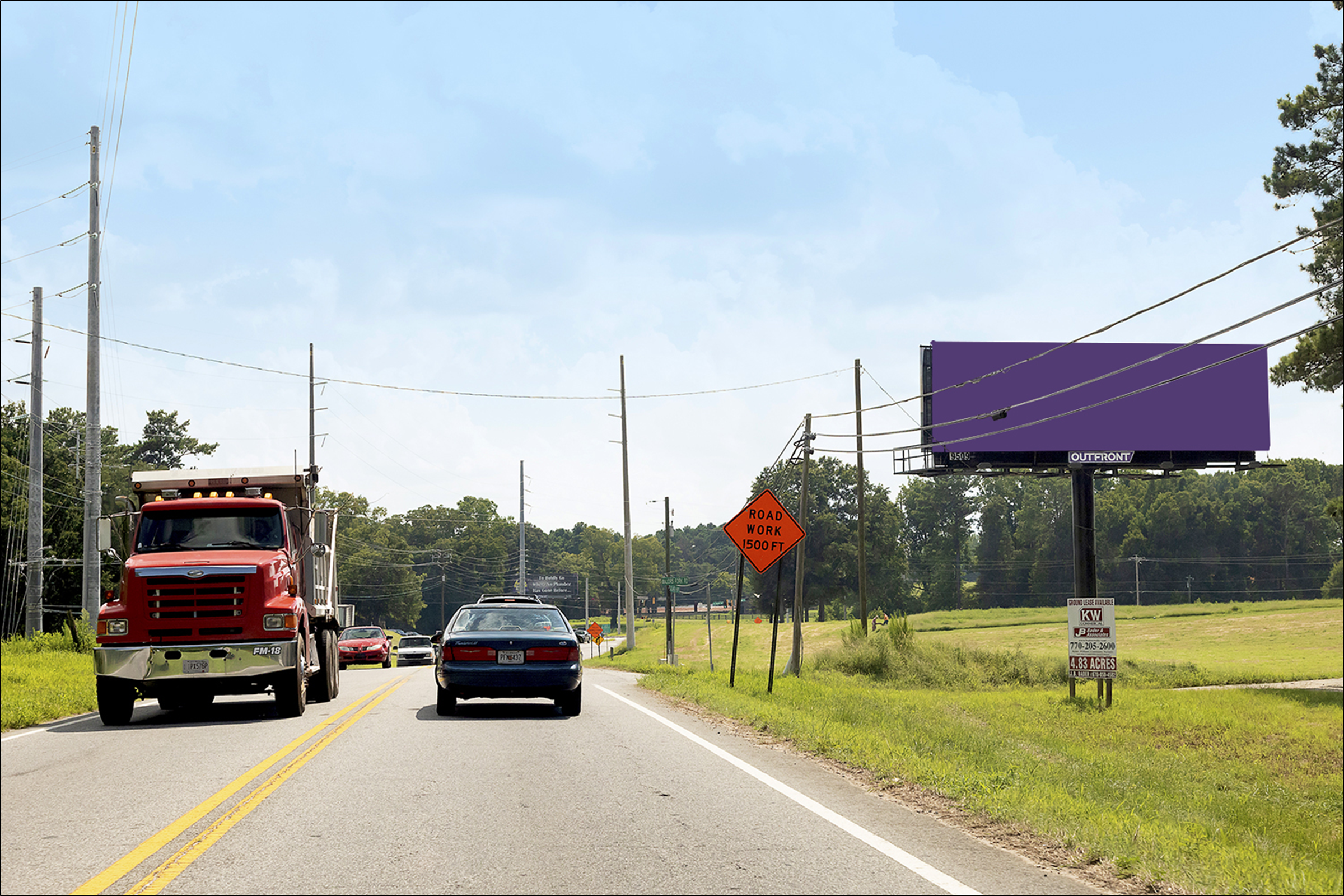 Hwy 9 (Atlanta Hwy) 0.15 mi N/O Majors Rd W/S