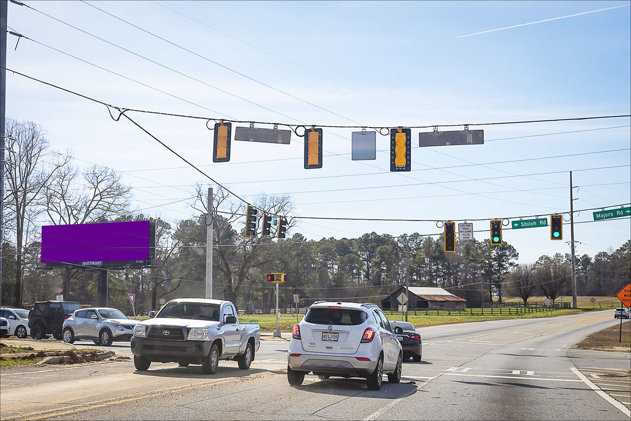 Hwy 9 (Atlanta Hwy) 125 ft S/O Majors Rd E/S