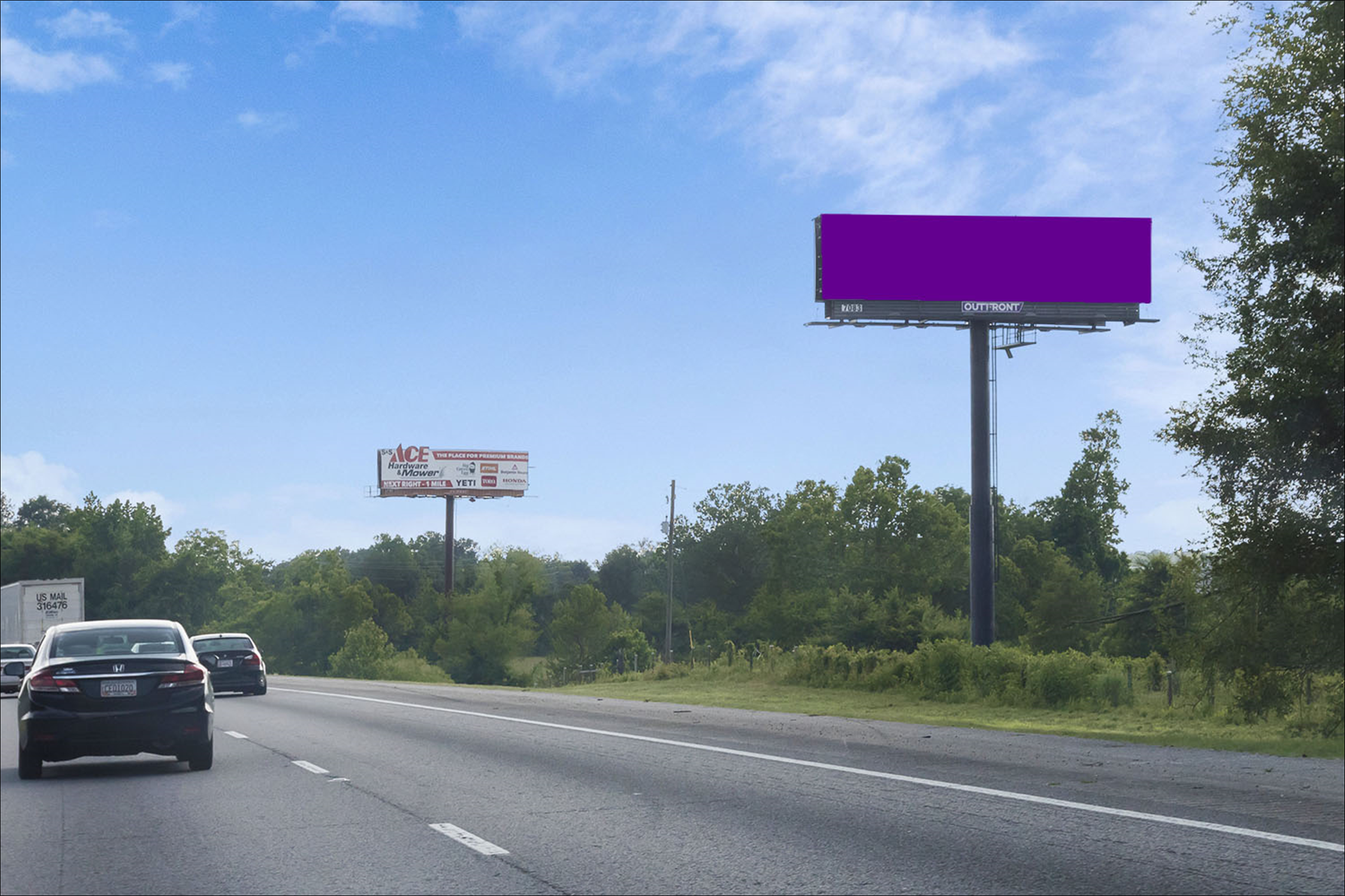 I-85N 0.7 mi S/O Ga 53 (Exit 129) W/S