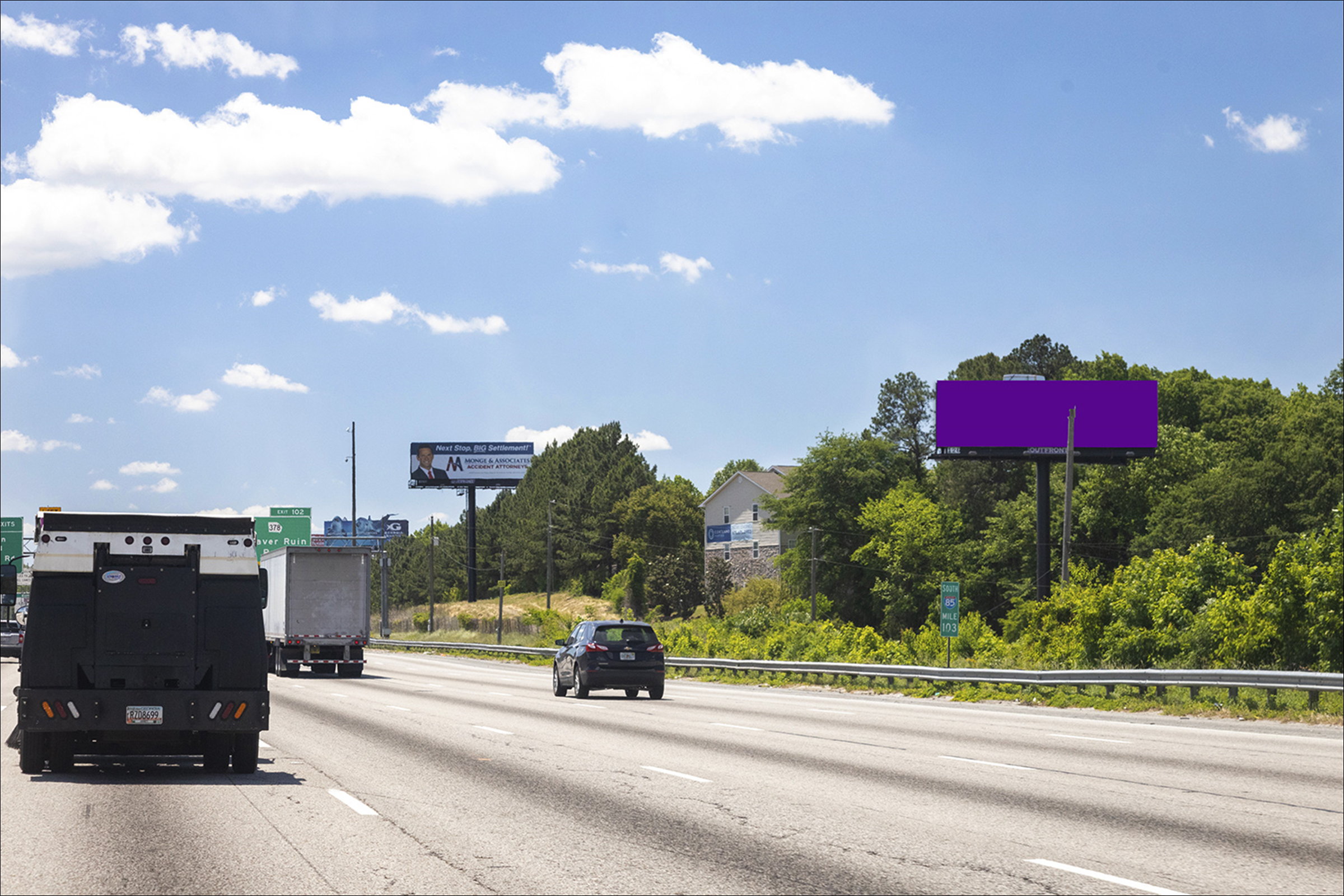 I-85N 0.56 mi S/O Steve Reynolds Blvd W/S