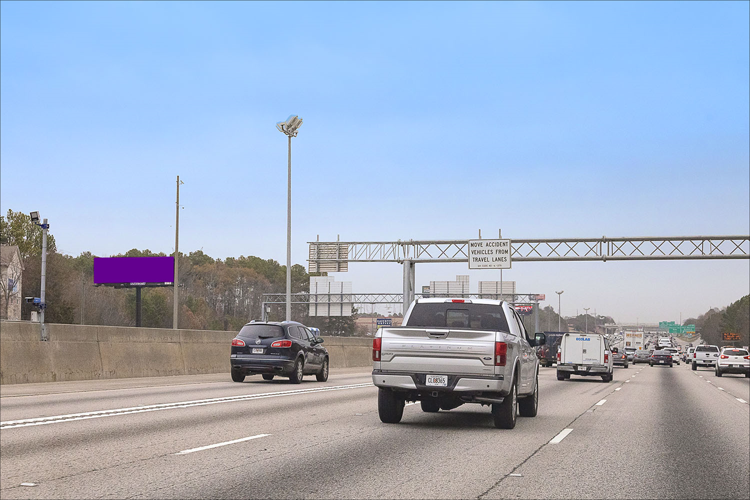 I-85N 0.56 mi S/O Steve Reynolds Blvd W/S