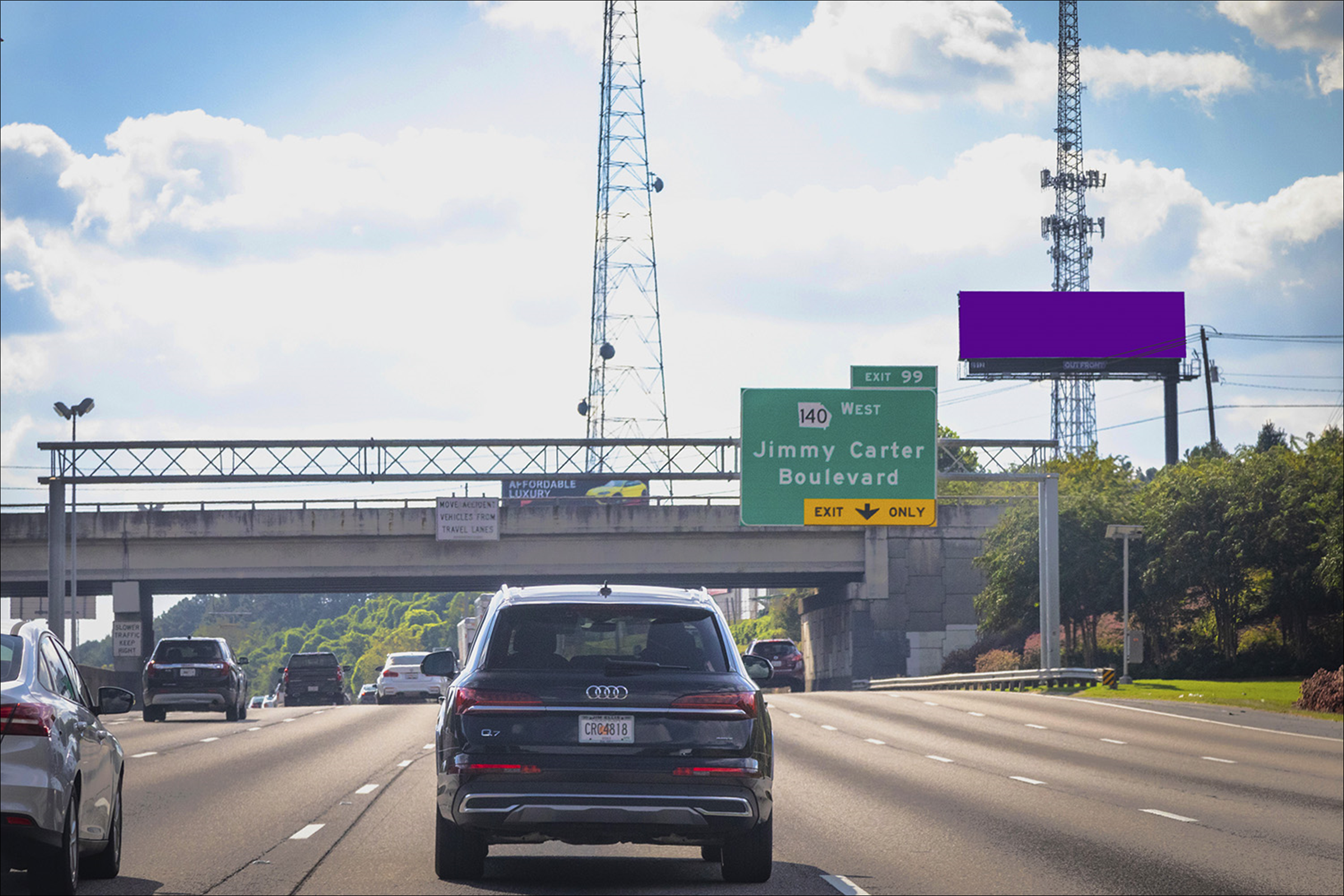 I-85N 0.65 mi N/O Jimmy Carter Blvd W/S