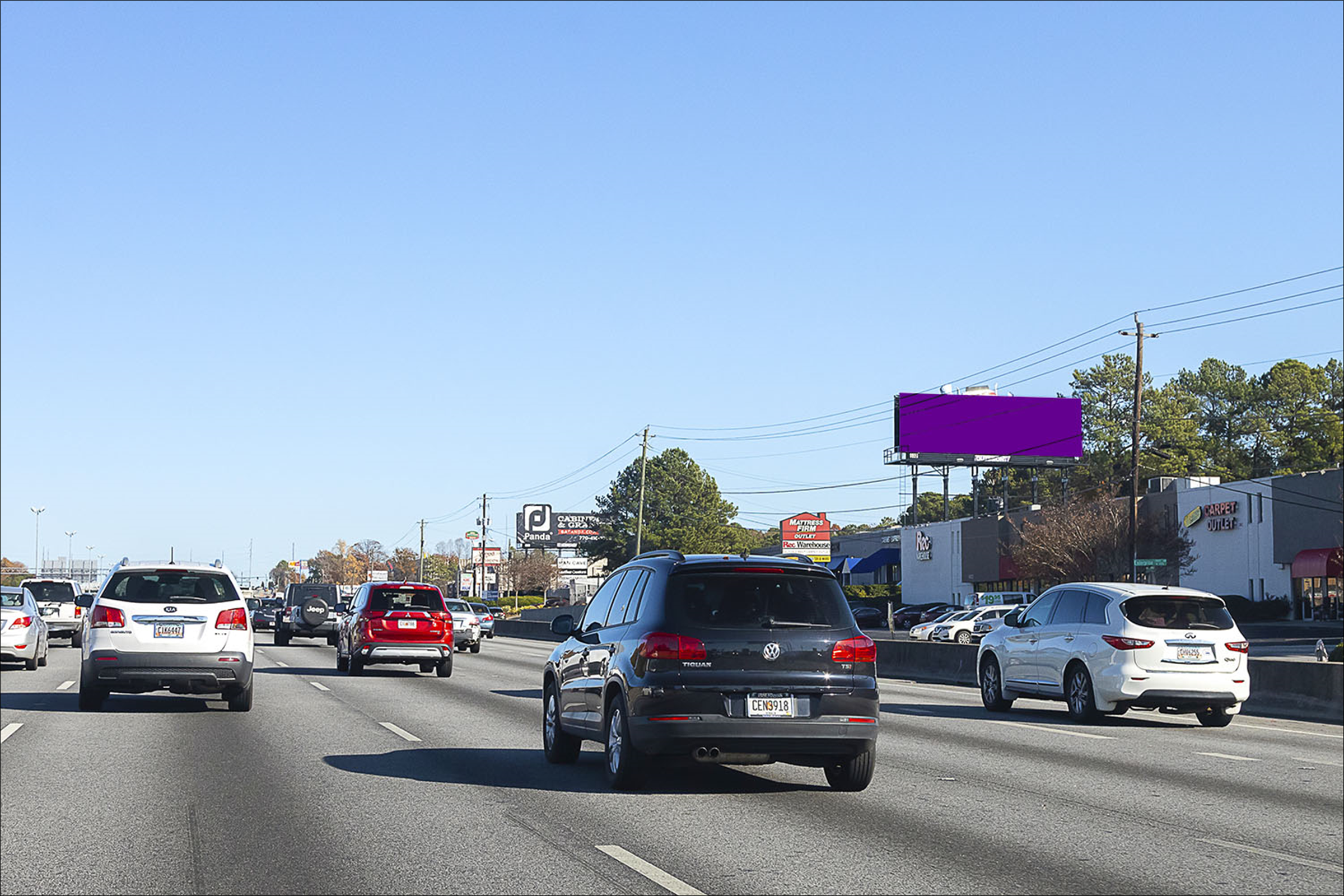 I-85N 0.66 mi S/O Jimmy Carter Blvd E/S