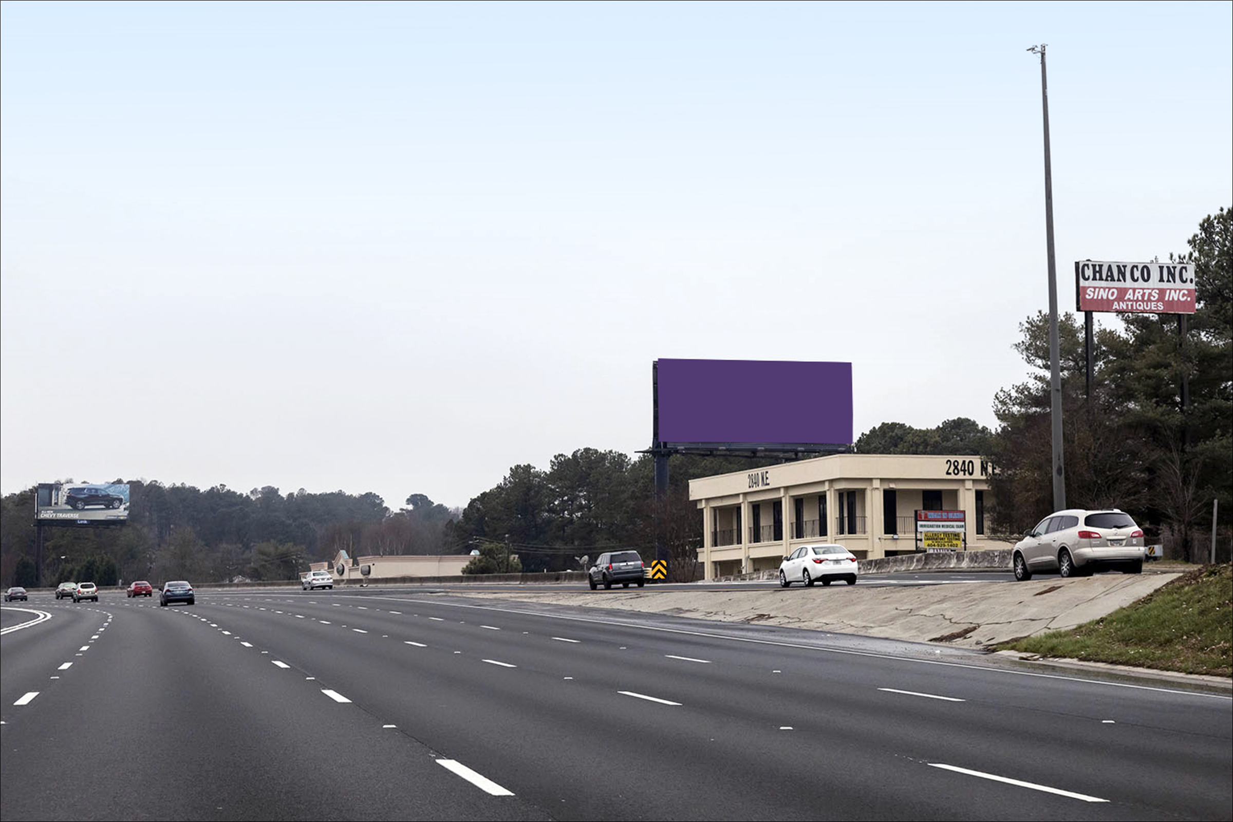 I-85N 0.2 mi S/O Shallowford Rd W/S