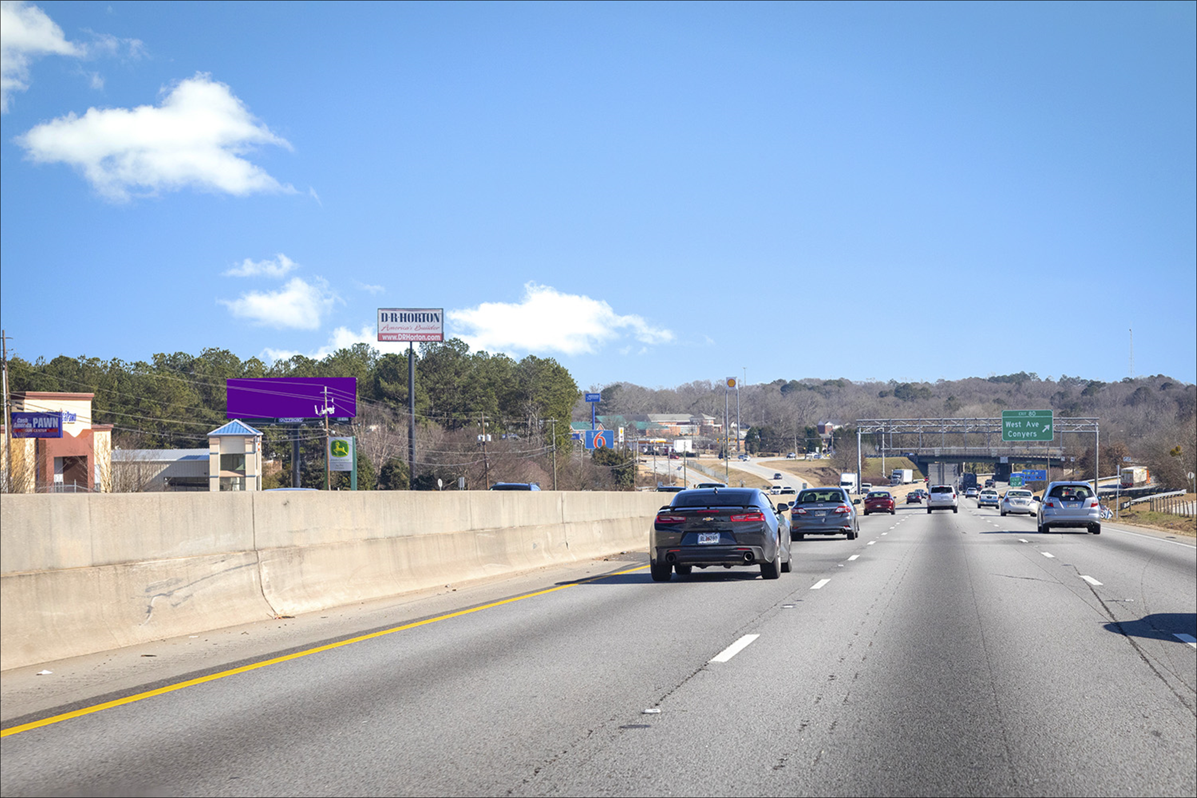 I-20E 0.26 mi W/O West Ave N/S