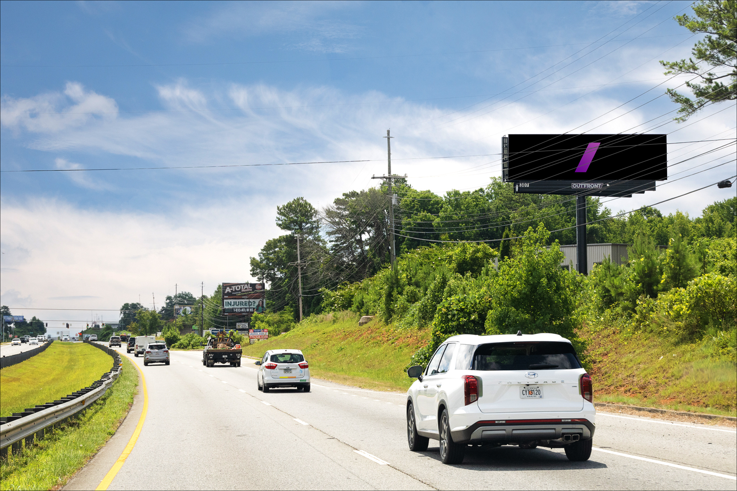 N Cobb Pkwy 150 ft N/O Asberry Dr W/S