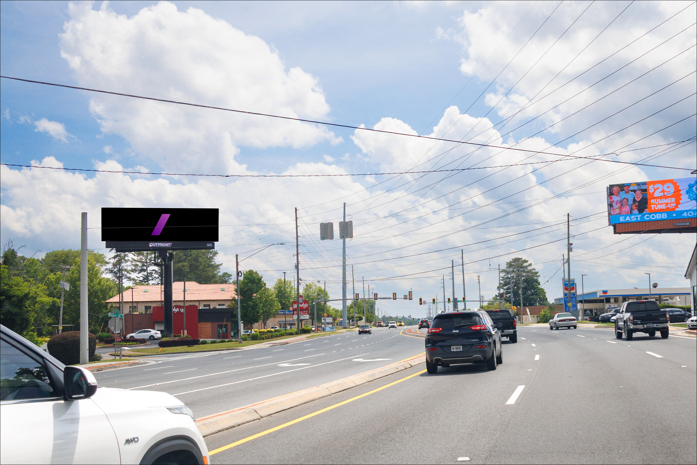 Roswell Rd(GA-120) 0.2 mi E/O Robinson Rd S/S