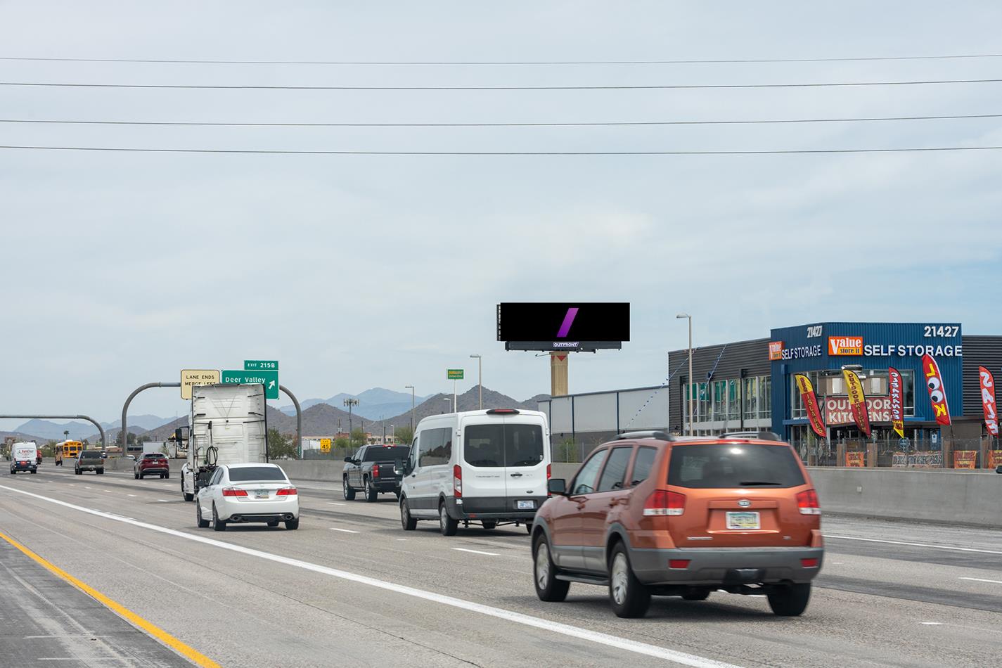 I-17 (Arizona Veterans Hwy) 900 ft S/O Deer Valley Rd E/S