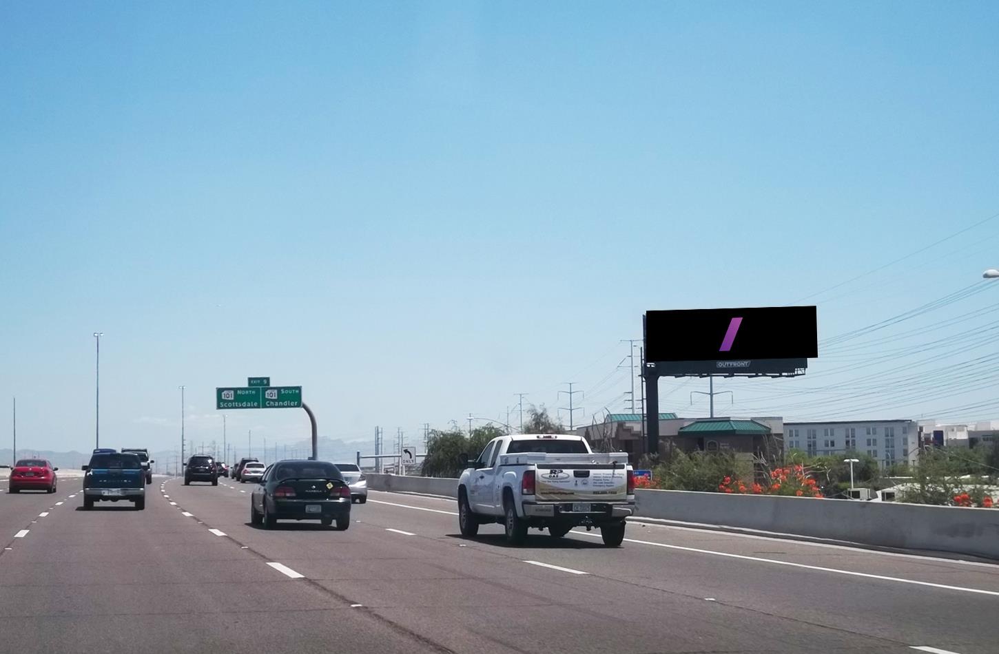 AZ 202 Loop (Red Mountain Fwy) 500 ft W/O Scottsdale Rd S/S