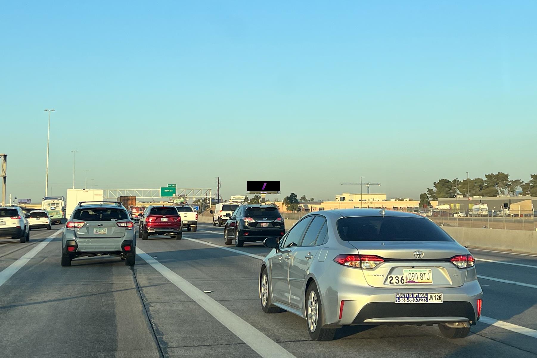 I-10 (Maricopa Fwy) 1150 ft E/O 40th St N/S