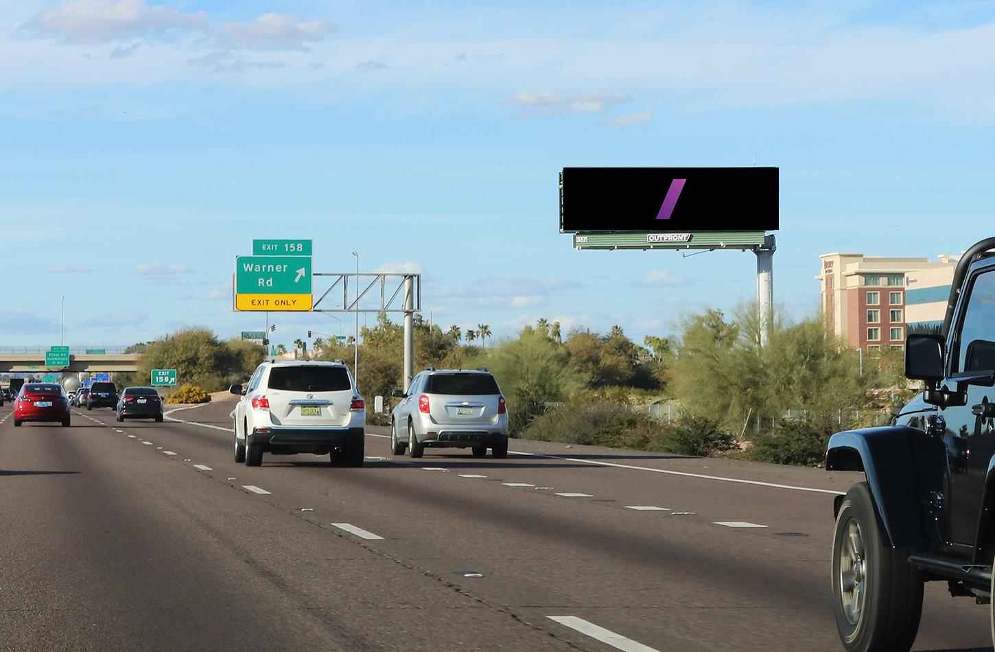 I-10 (Maricopa Fwy) 1290 ft S/O Warner Rd E/S