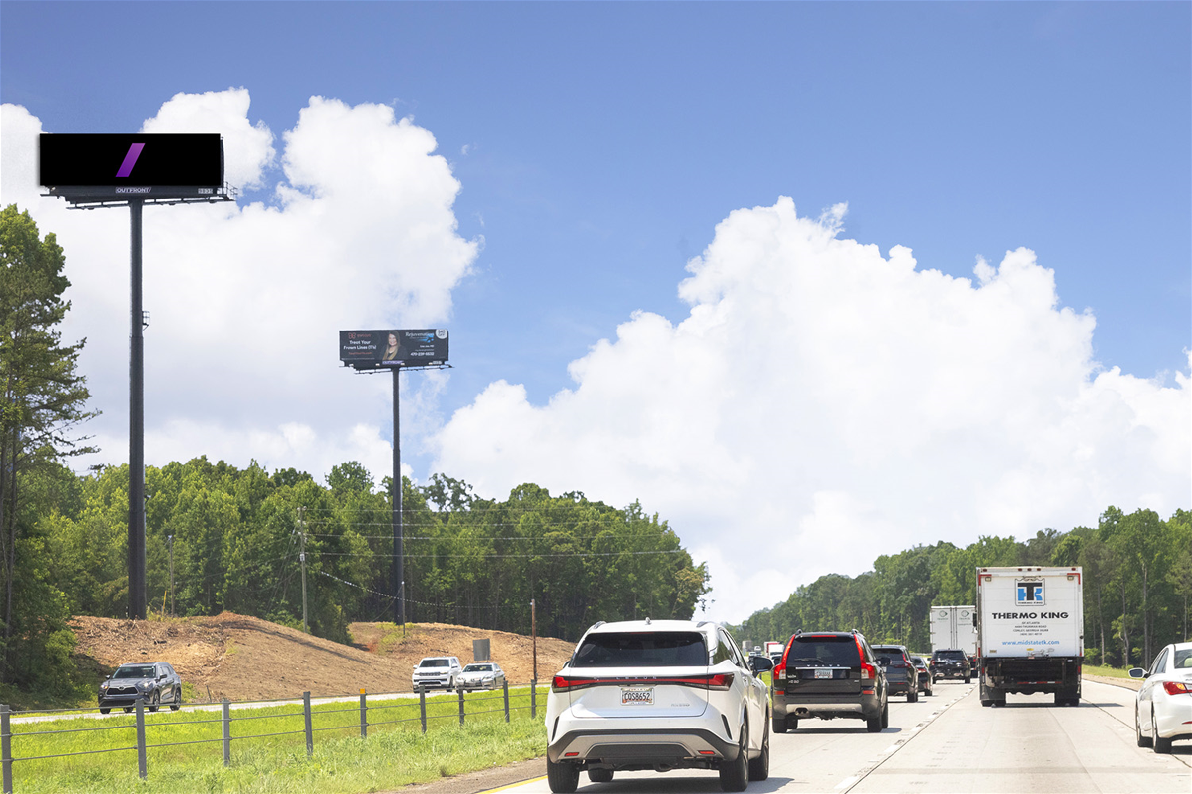 I-985 0.47 mi S/O Spout Springs Rd E/S