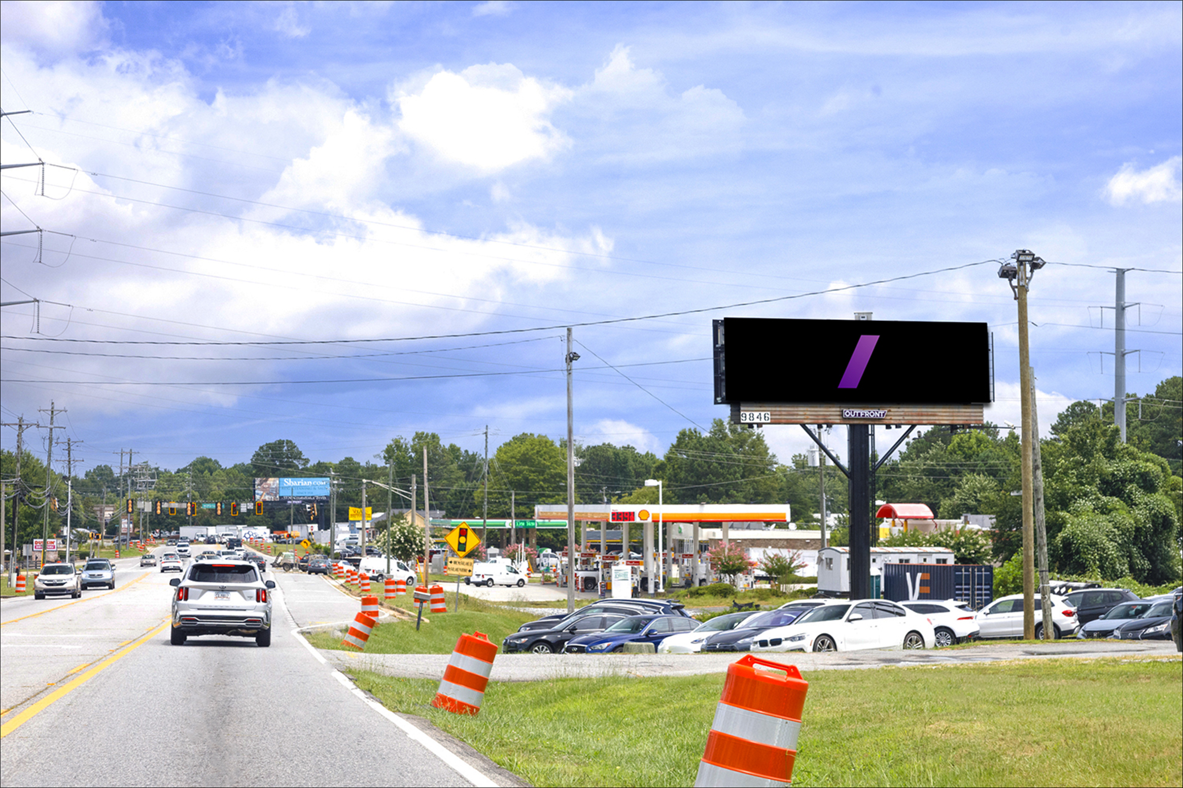 Hwy 9 (Atlanta Hwy) 425 ft S/O McFarland Pkwy E/S