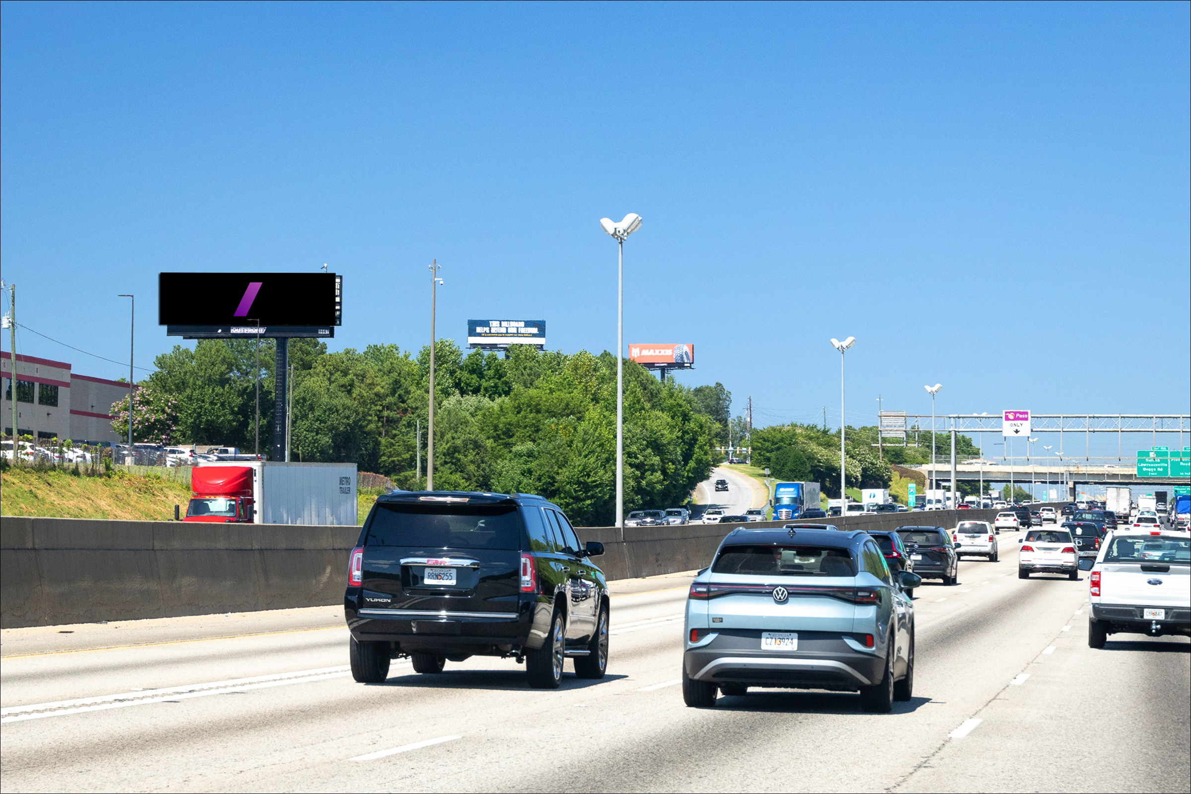 I-85N 0.3 mi S/O Steve Reynolds Blvd W/S