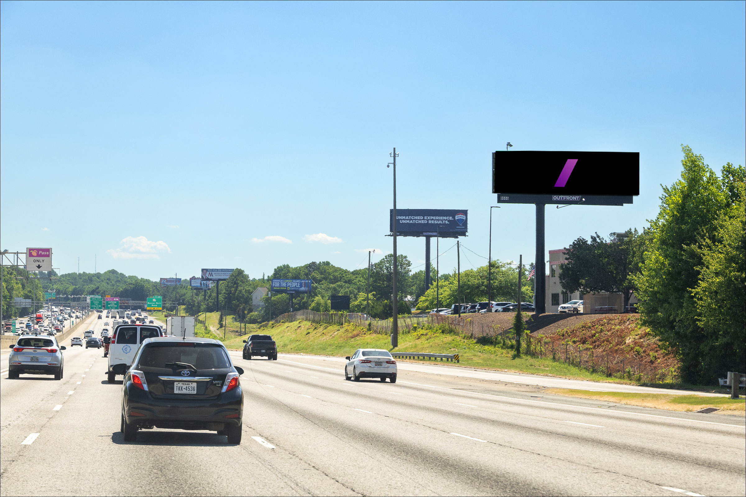 I-85N 0.3 mi S/O Steve Reynolds Blvd W/S