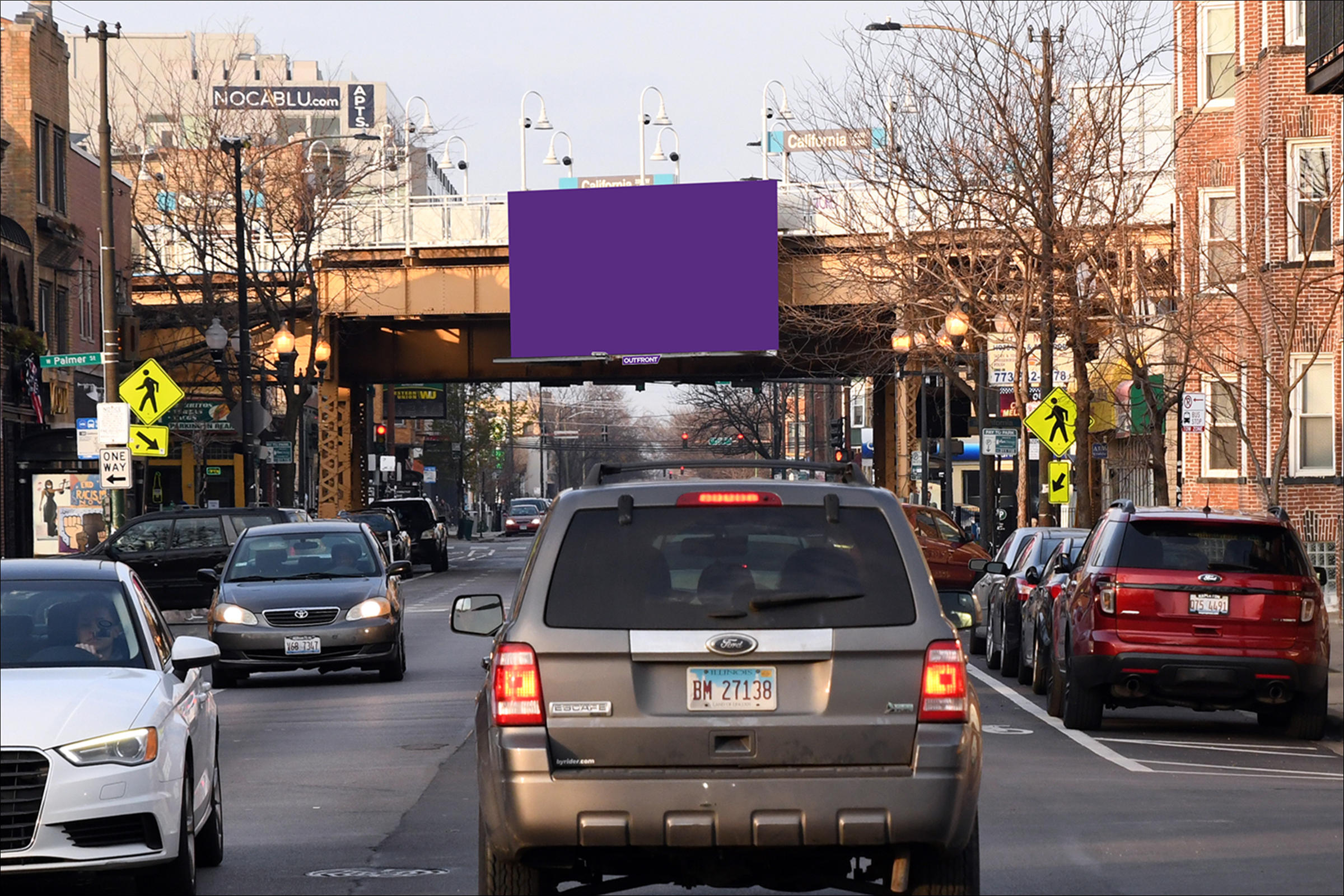 California Avenue 163 ft S/O Milwaukee Avenue C/L