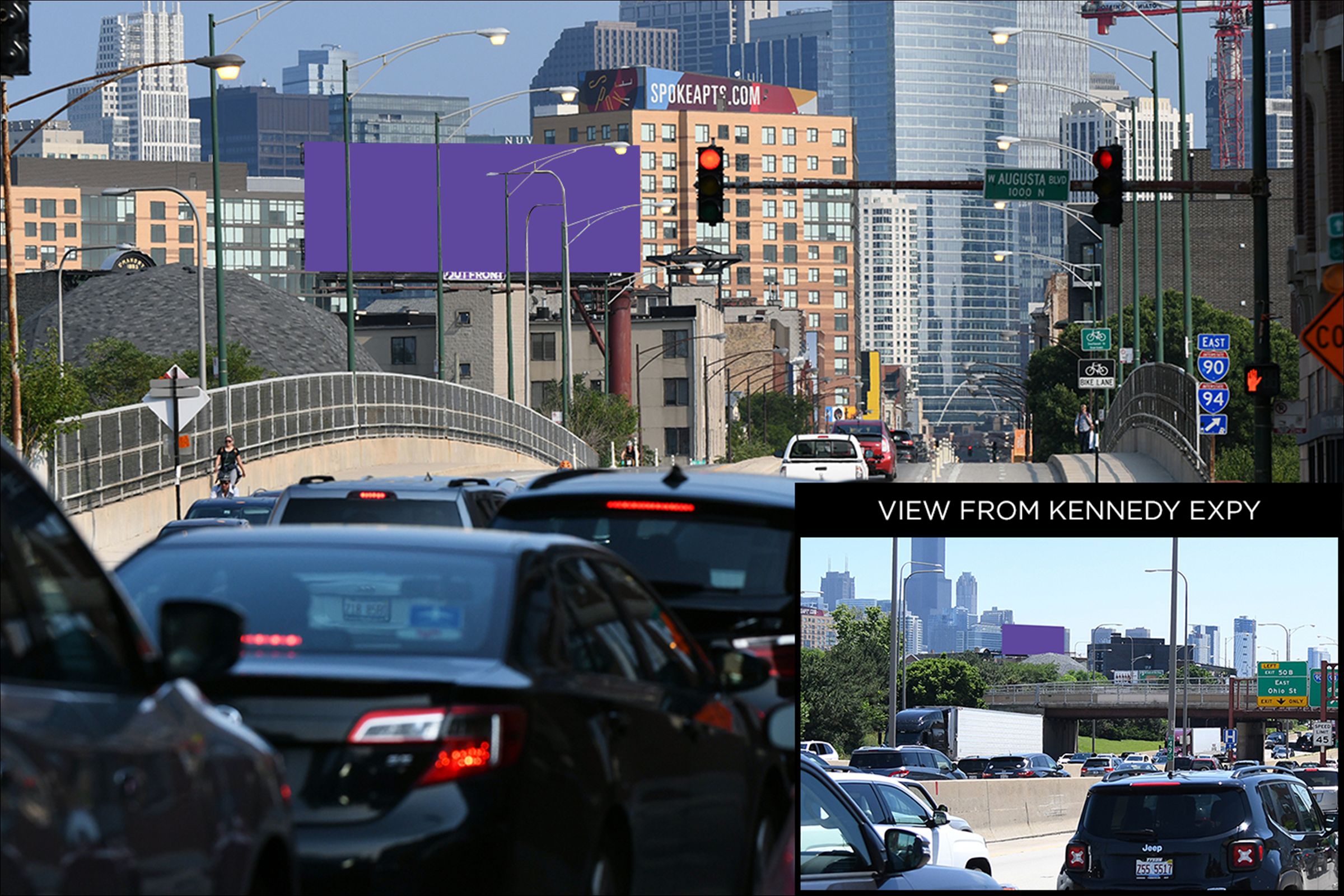 Kennedy Expy (I-90/94) @ Milwaukee NE/L