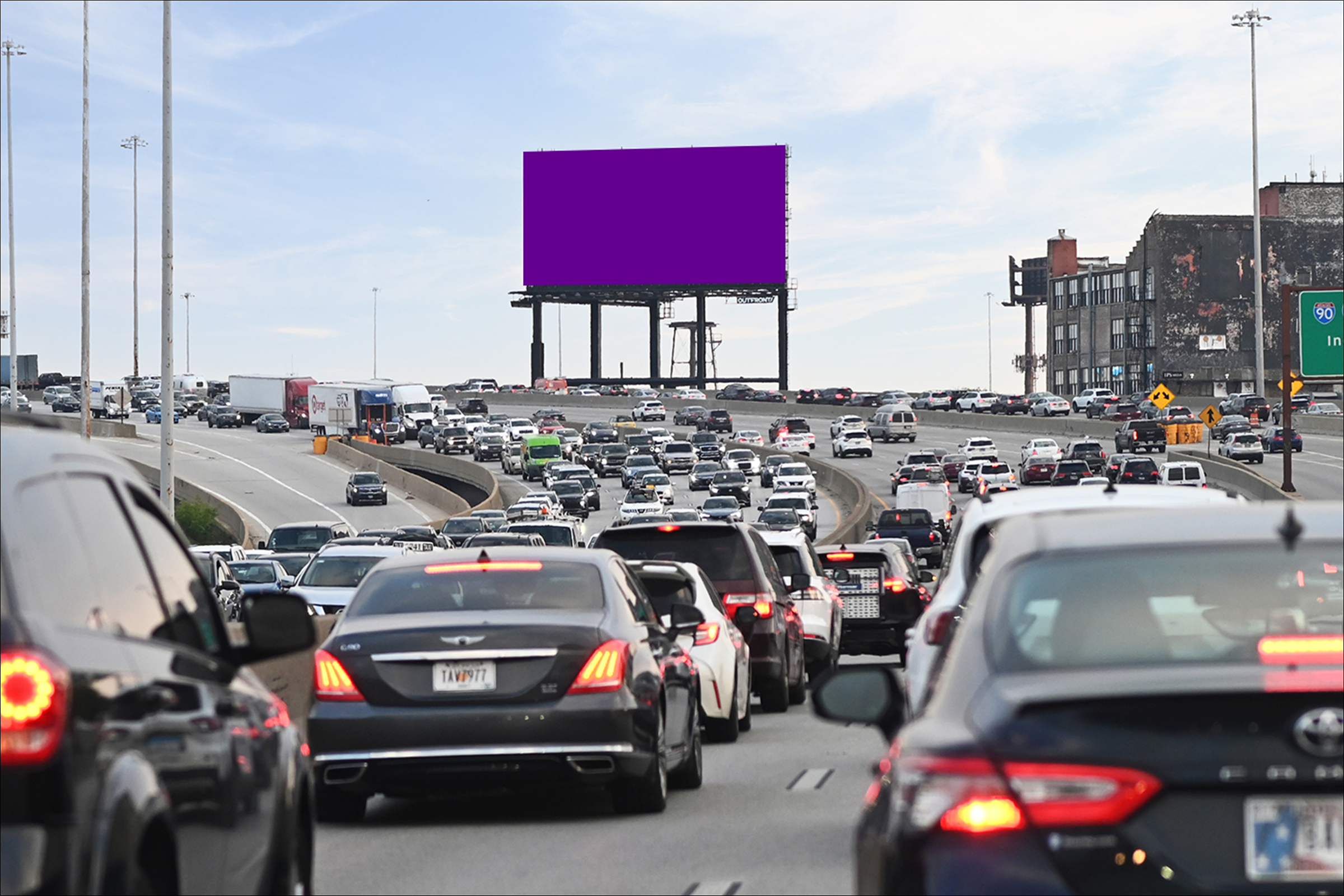 Dan Ryan Expy (I-90/94) N/O Stevenson (I-55) W/L (Ryan Roadblock)