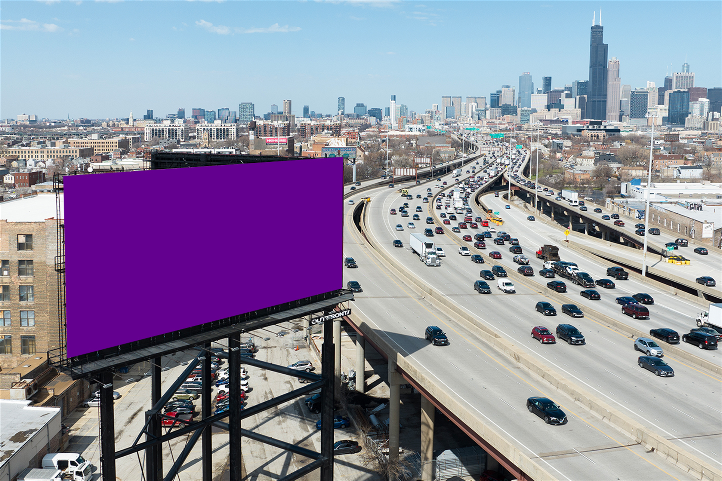 Dan Ryan Expy (I-90/94) N/O Stevenson (I-55) W/L (Ryan Roadblock)