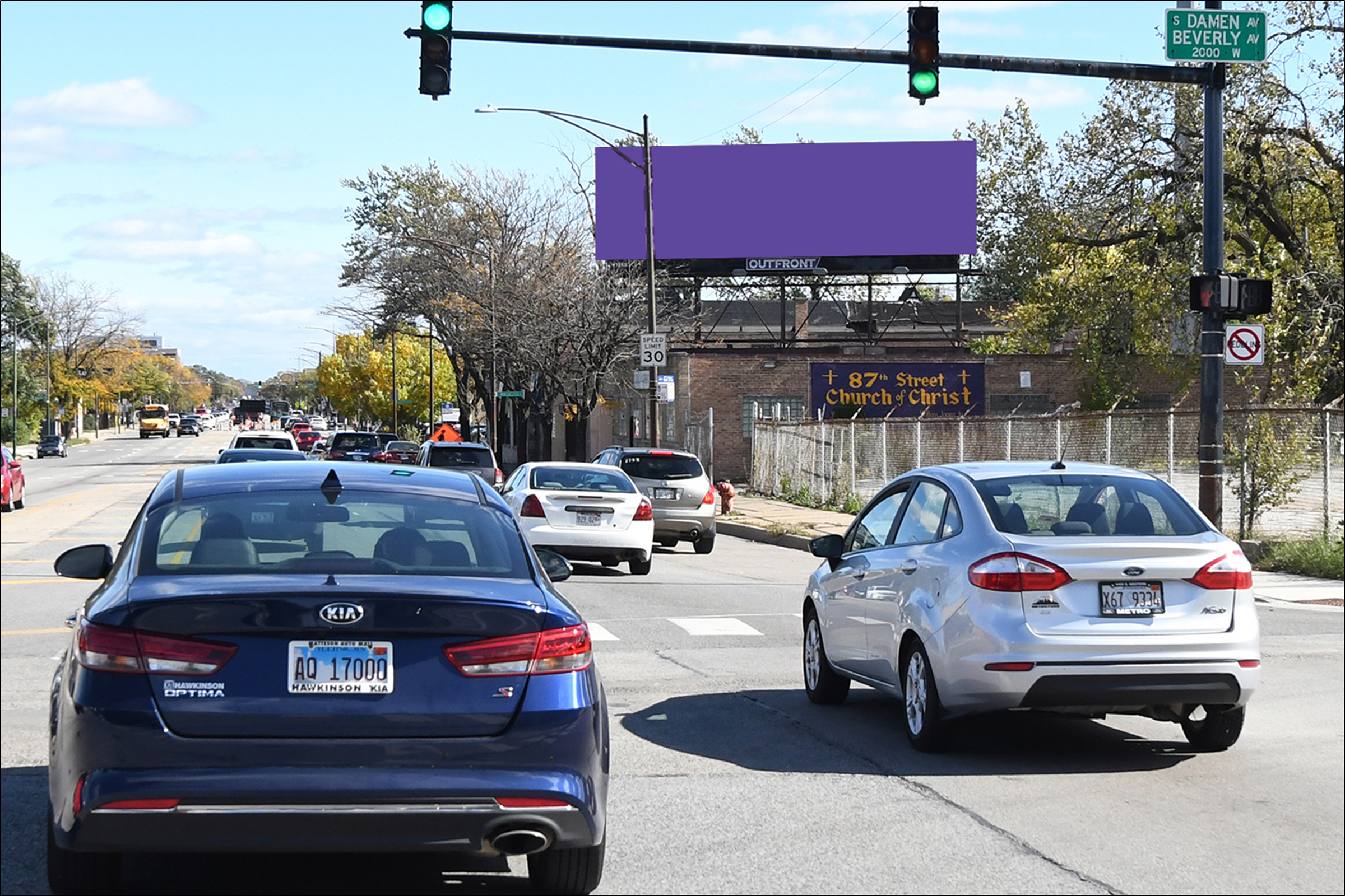 87th Street E/O Damen Avenue S/L