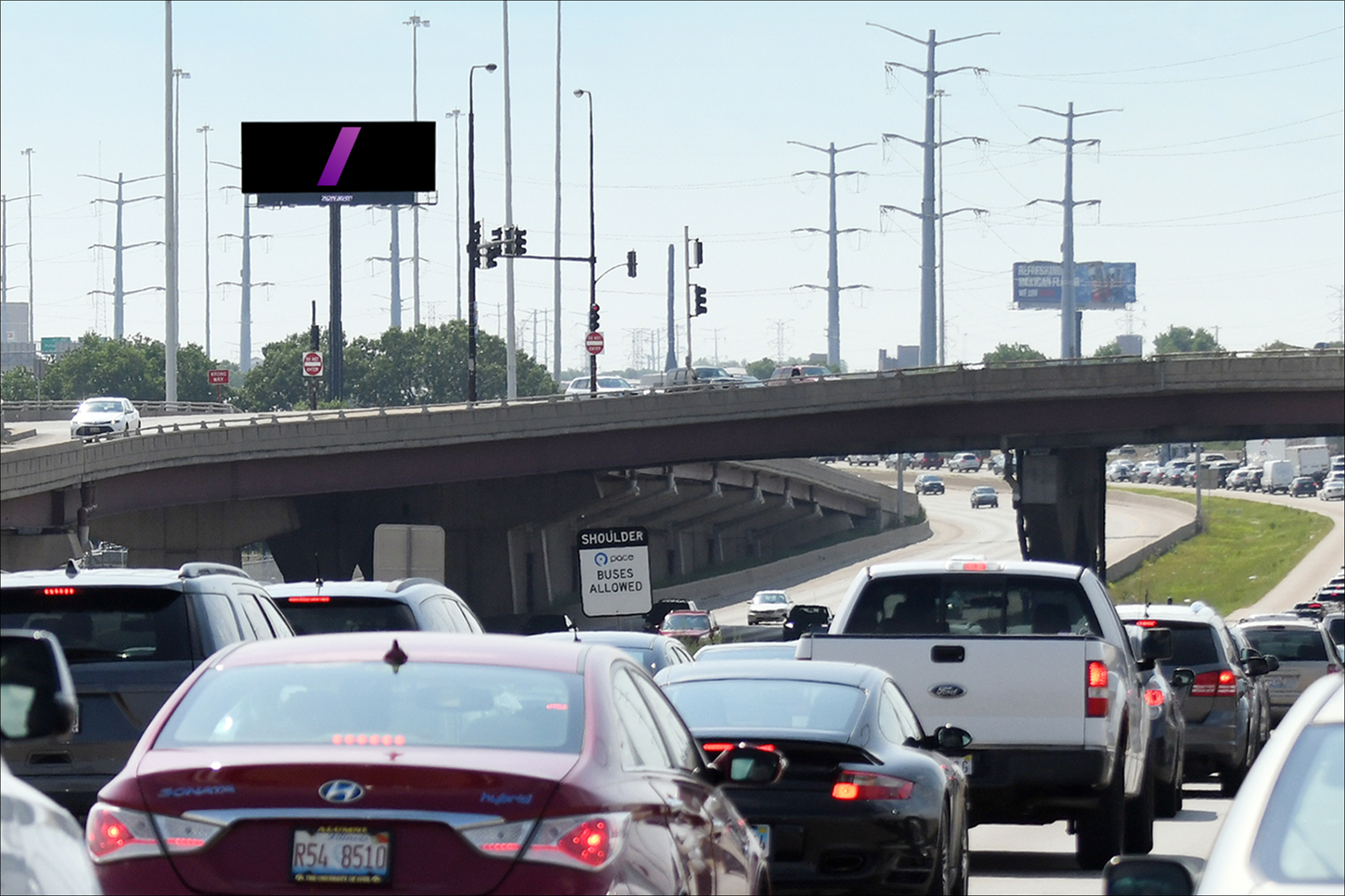 Stevenson (I-55) W/O Damen Ave S/L