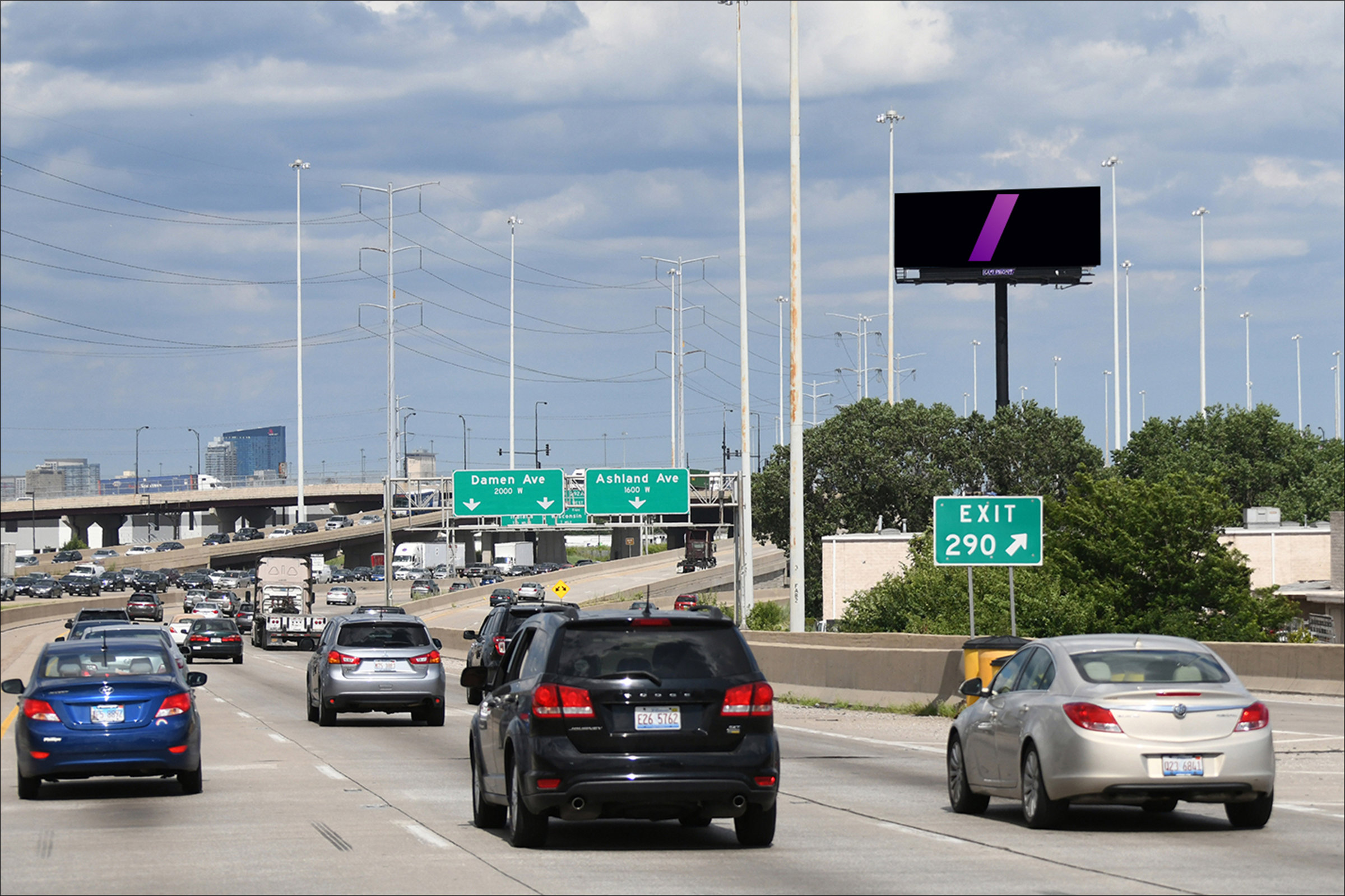 Stevenson (I-55) W/O Damen Ave S/L