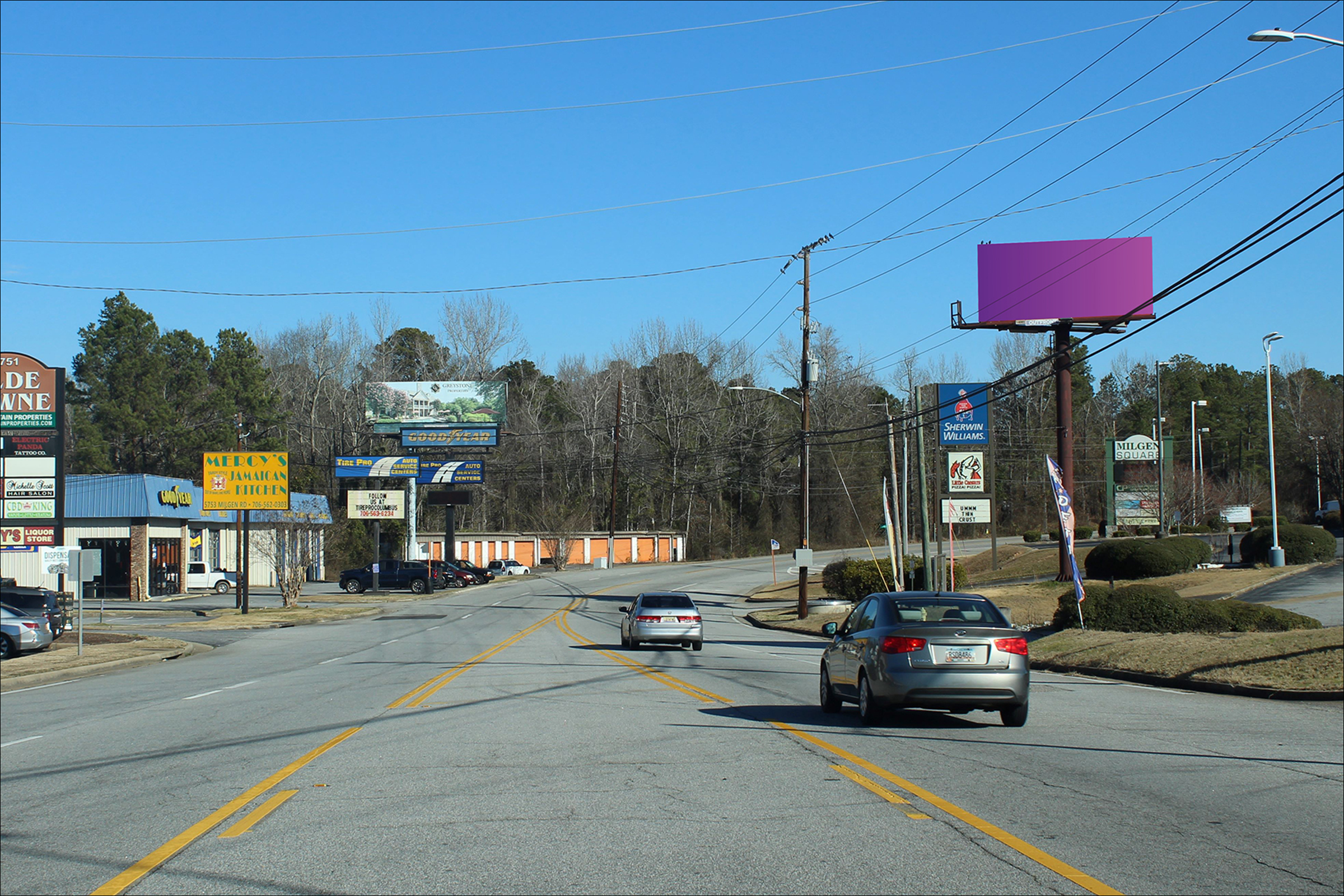 Milgen Rd N/O Miller Rd E/S