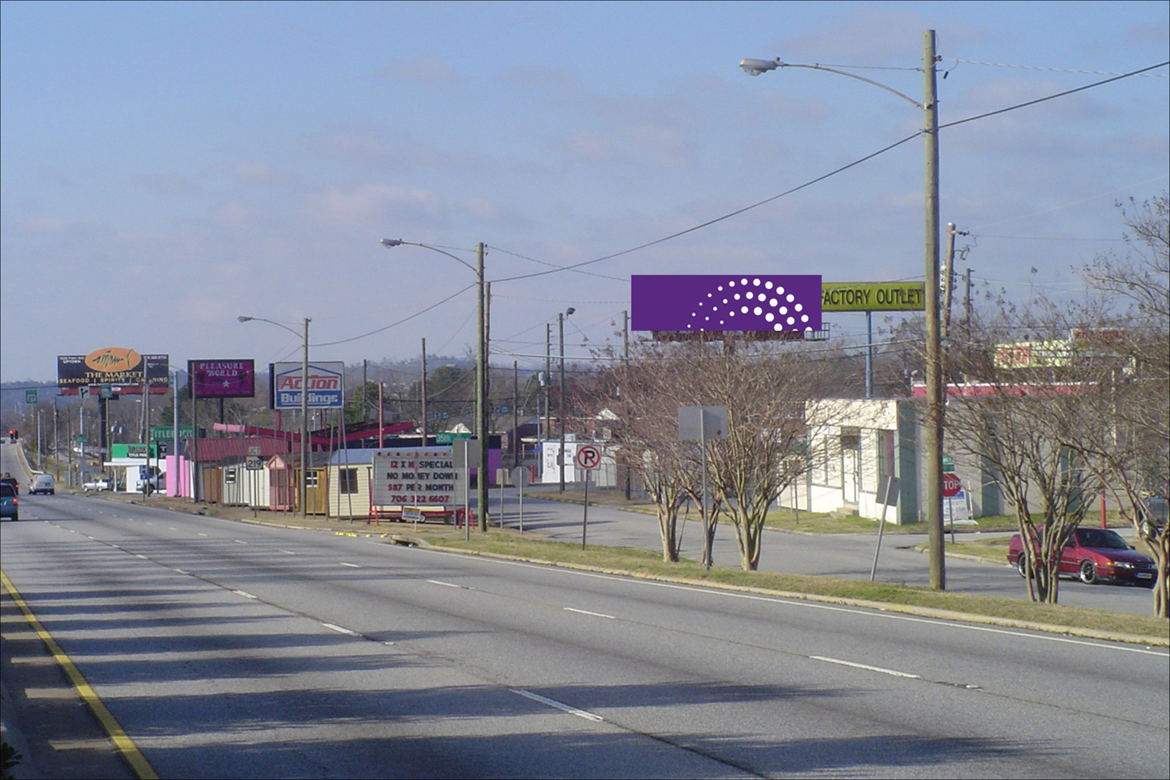 Veterans Parkway N/O River Road W/S