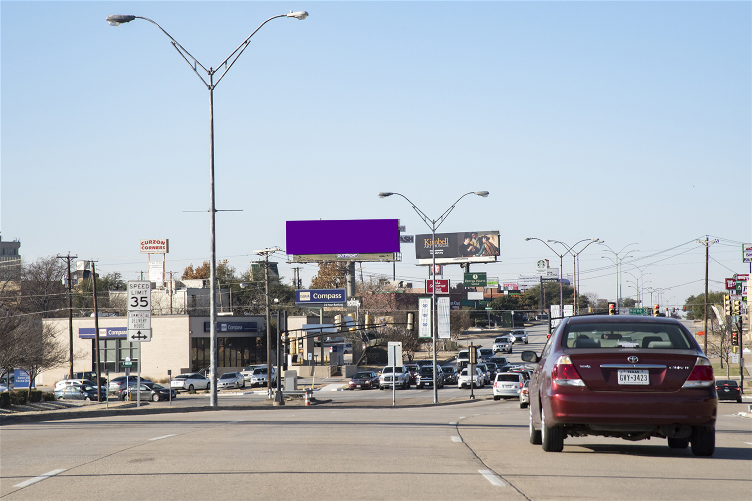Camp Bowie 1000' S/O West Freeway E/S