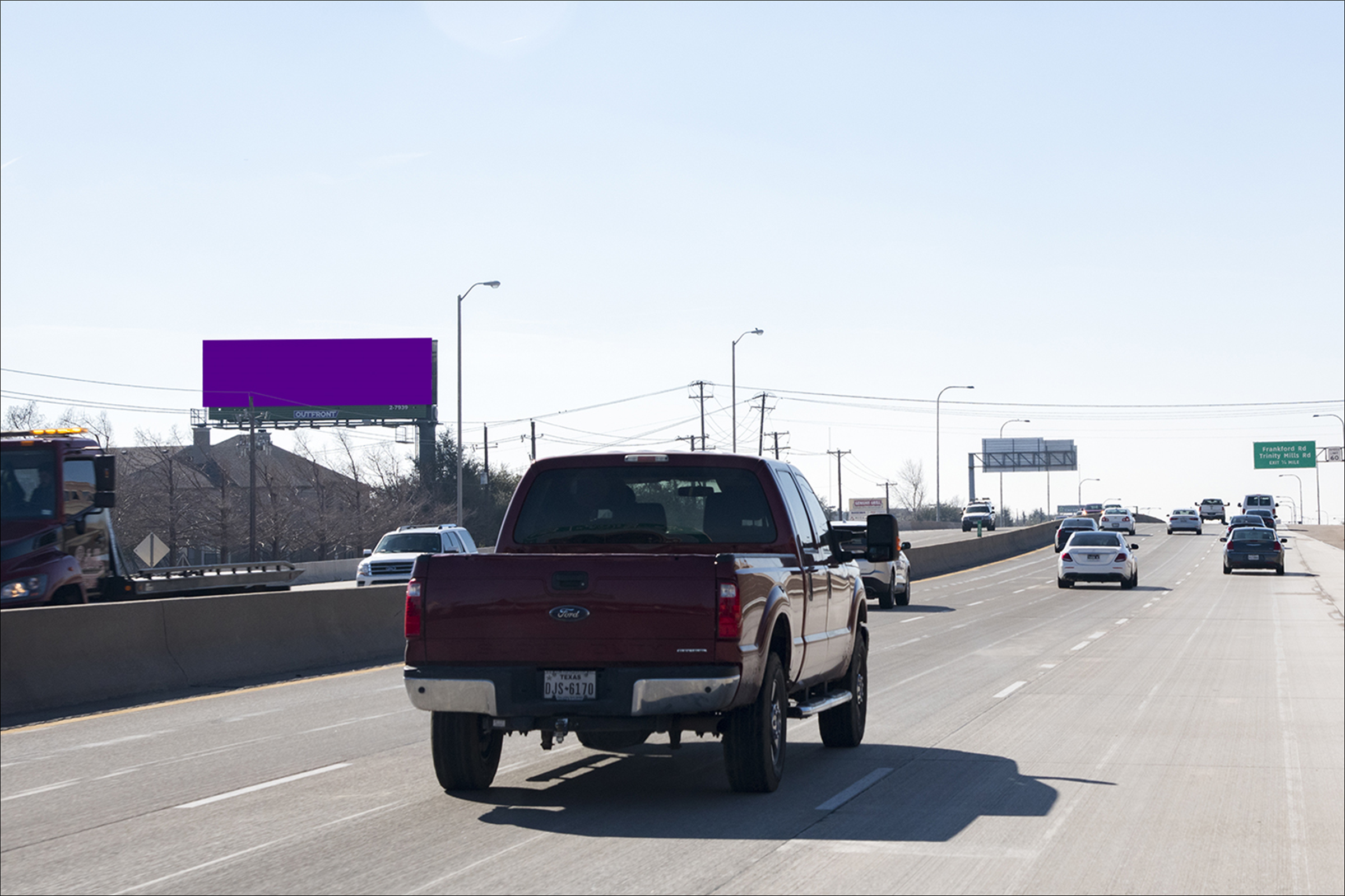 D. N. Tollway 1500 ft S/O 190 E/S