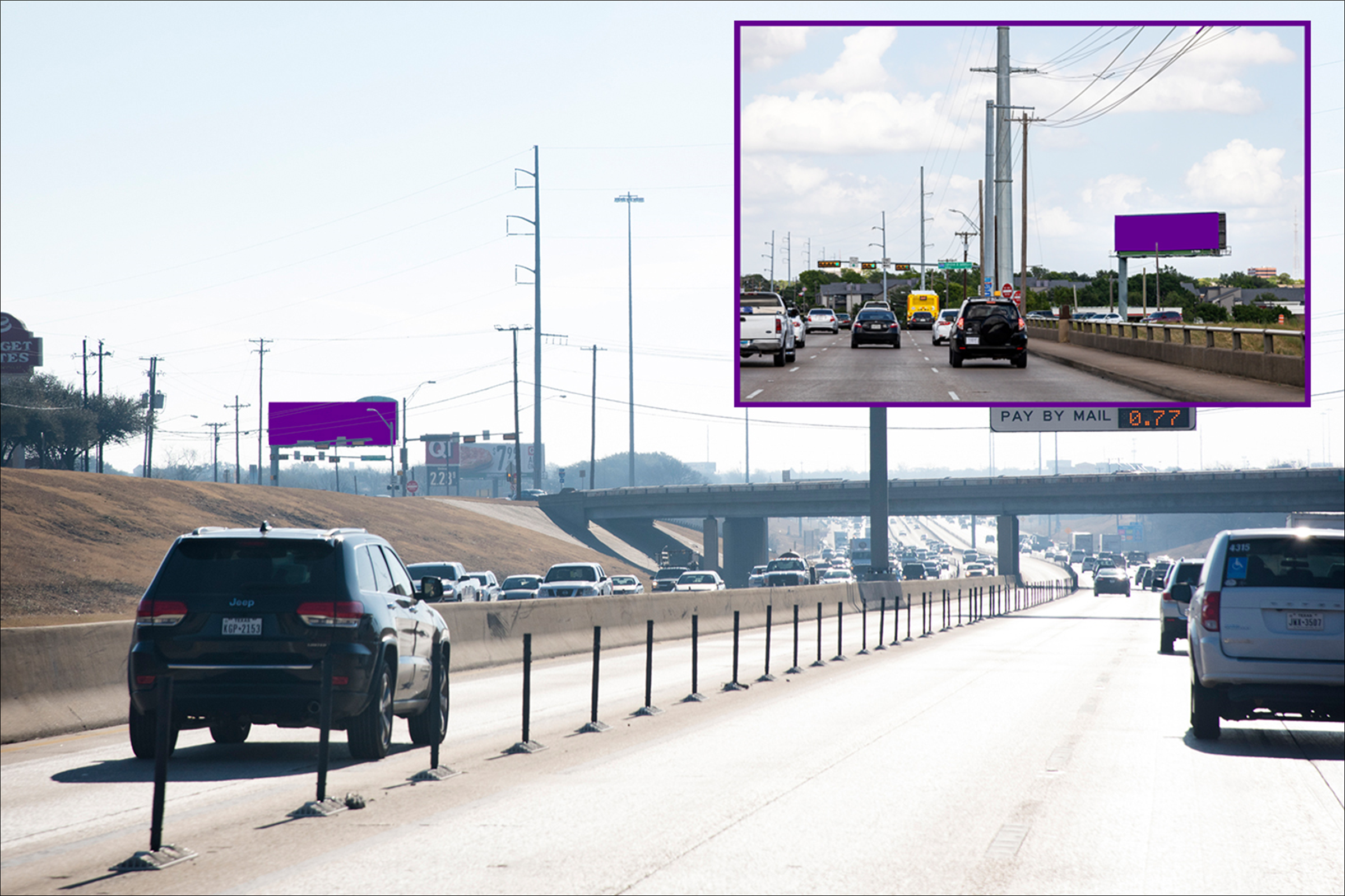 LBJ (635) 200 ft E/O Forest N/S