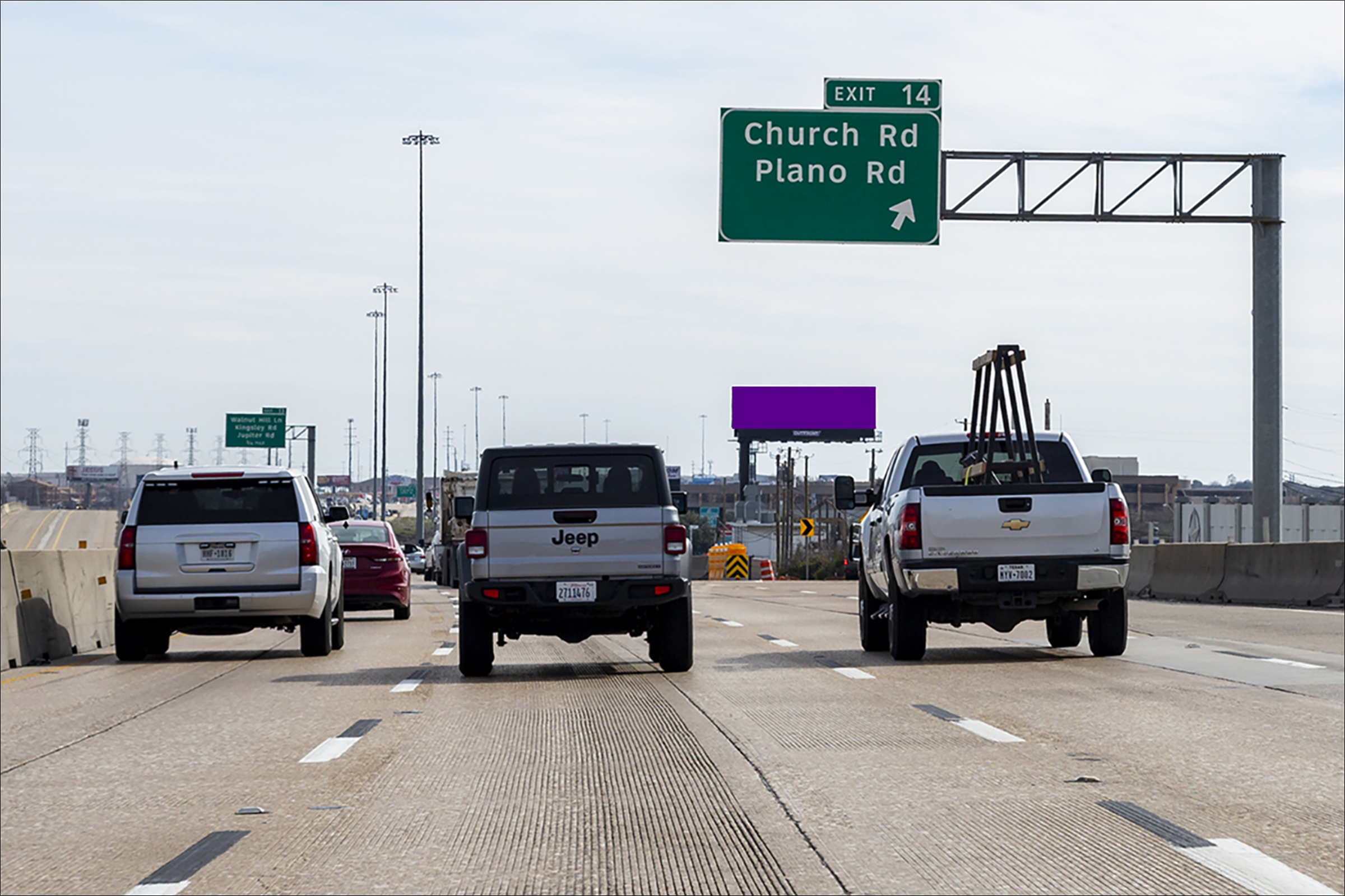 LBJ (635) W/O Plano Road S/S