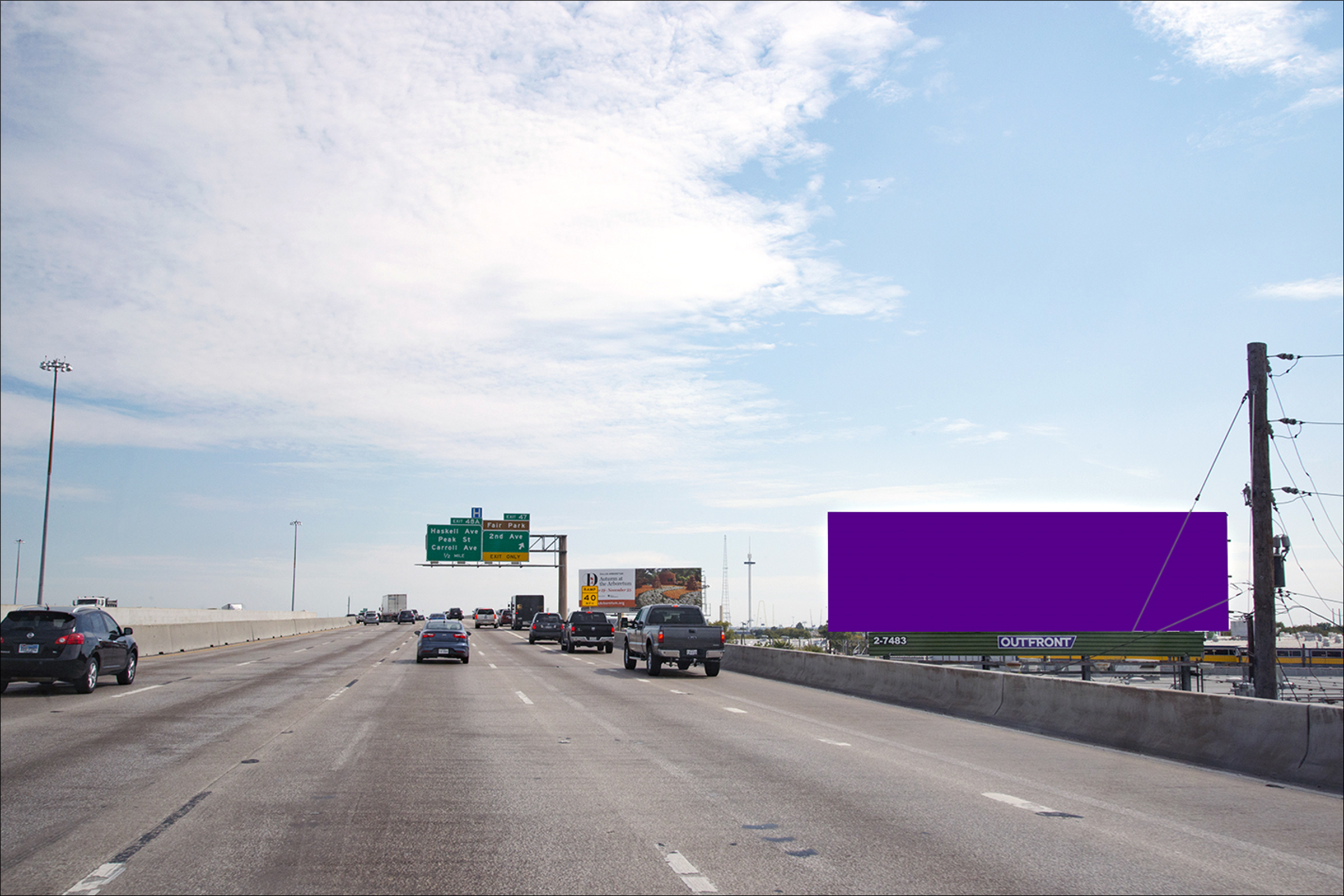 I-30 (E.R.L.T.) 1.00 mi E/O I-45 S/S
