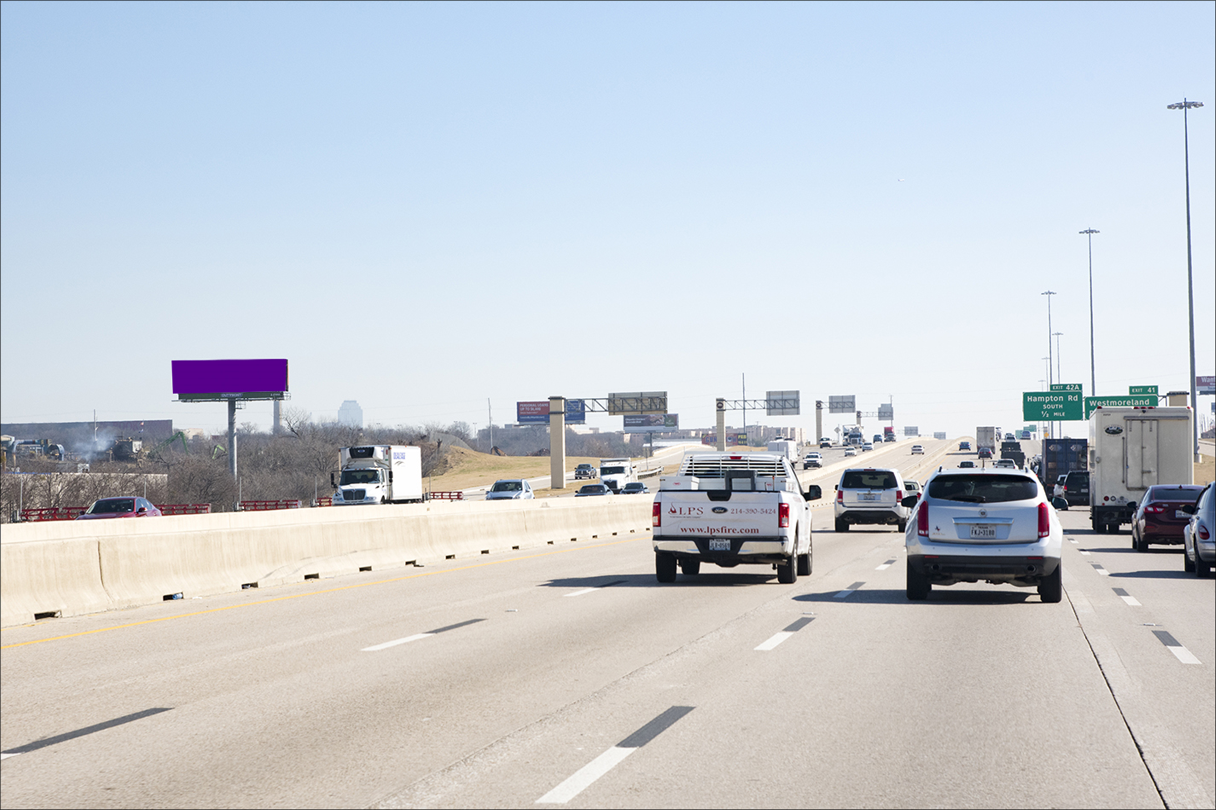 I-30 (Tom Landry) .5 Mi W/O Westmoreland N/S