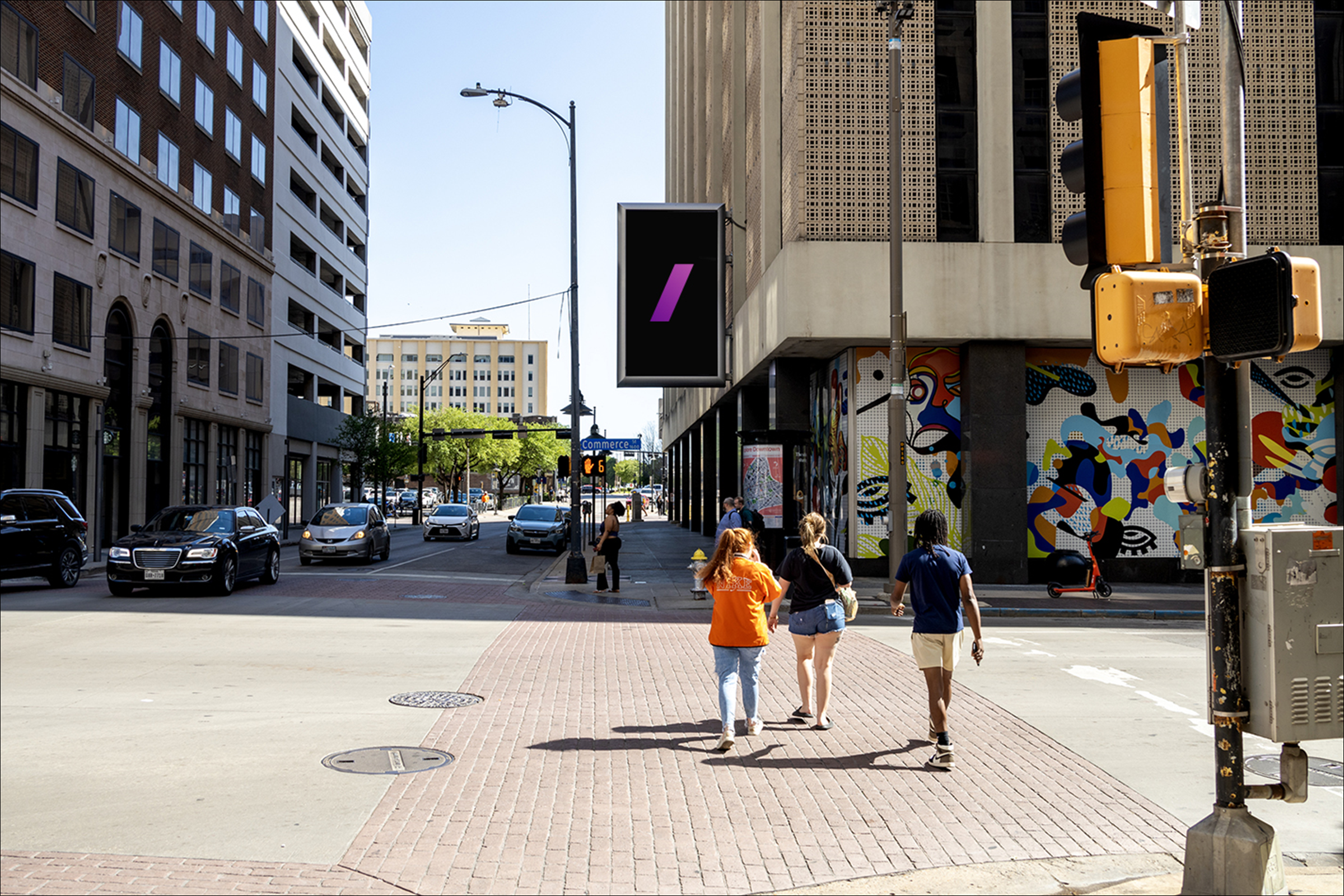 S Ervay St & Commerce W/S