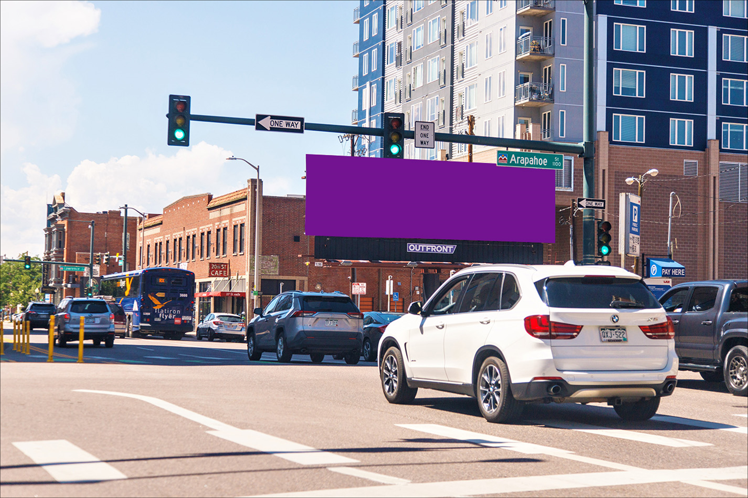 OUTFRONT PRIME: 20Th St Ns 100.00 ft W/O Arapahoe