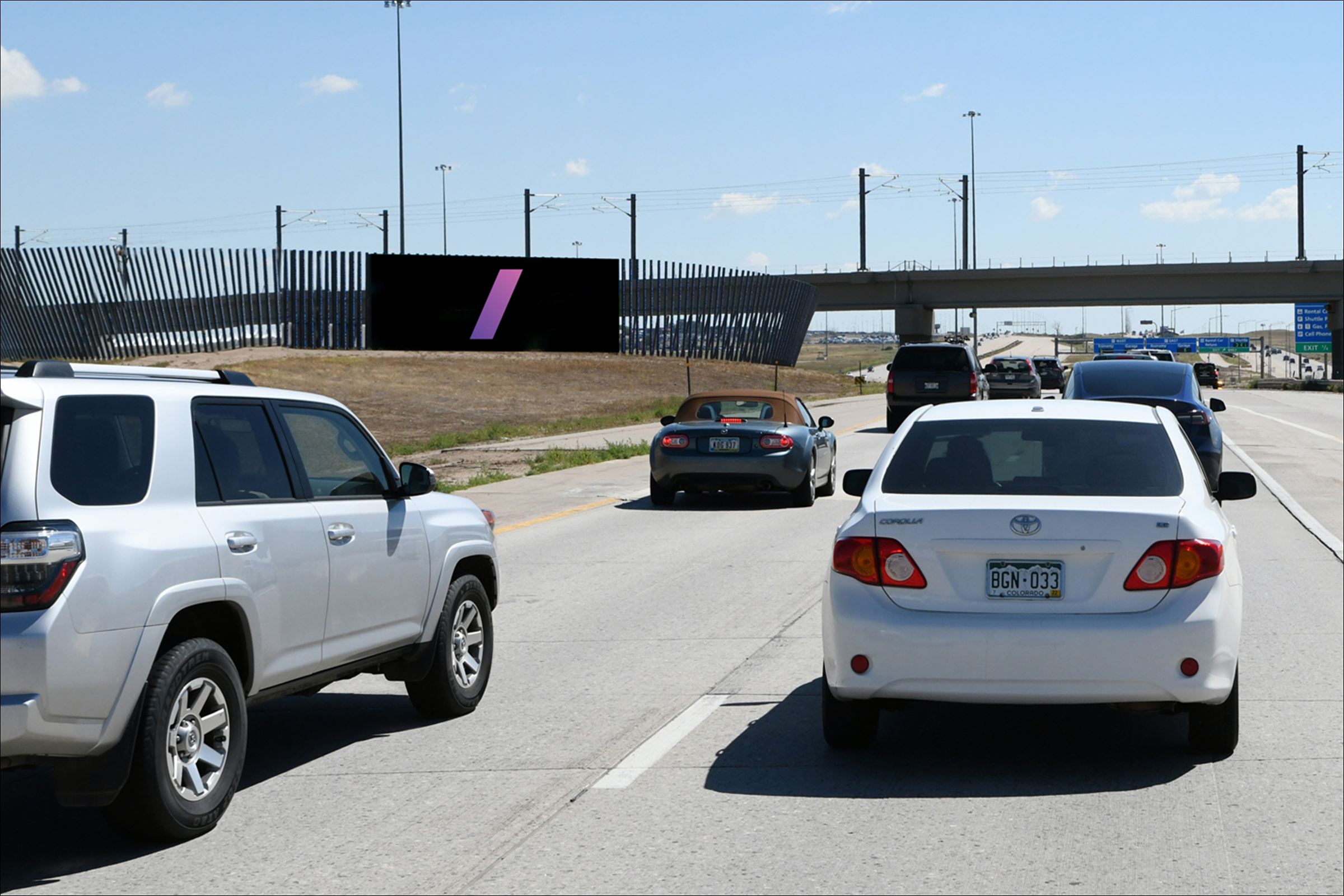 C/L Pena Blvd. .57 mi E/O E-470