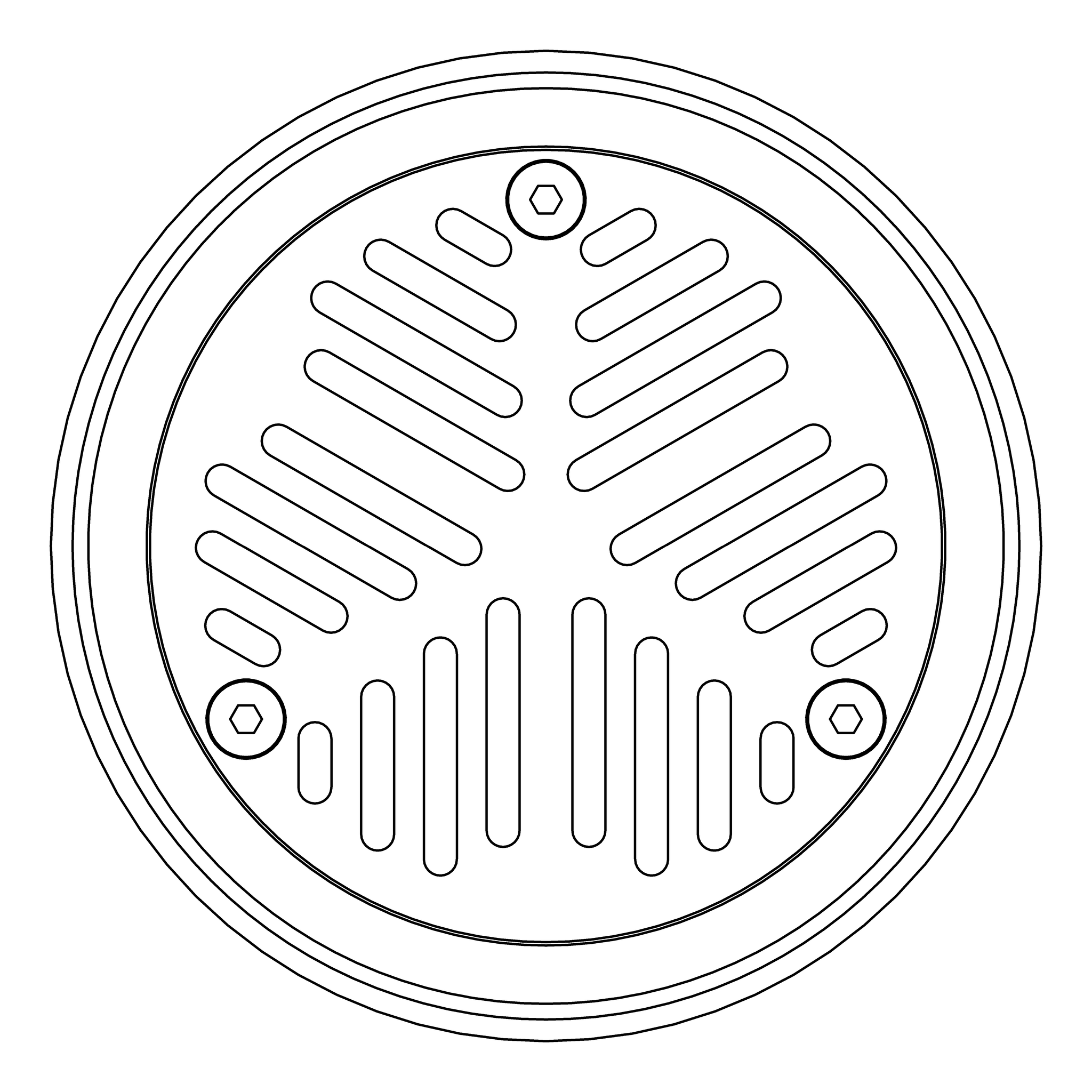 Plan Image of Waste Floor 3monkeez Vinyl Round