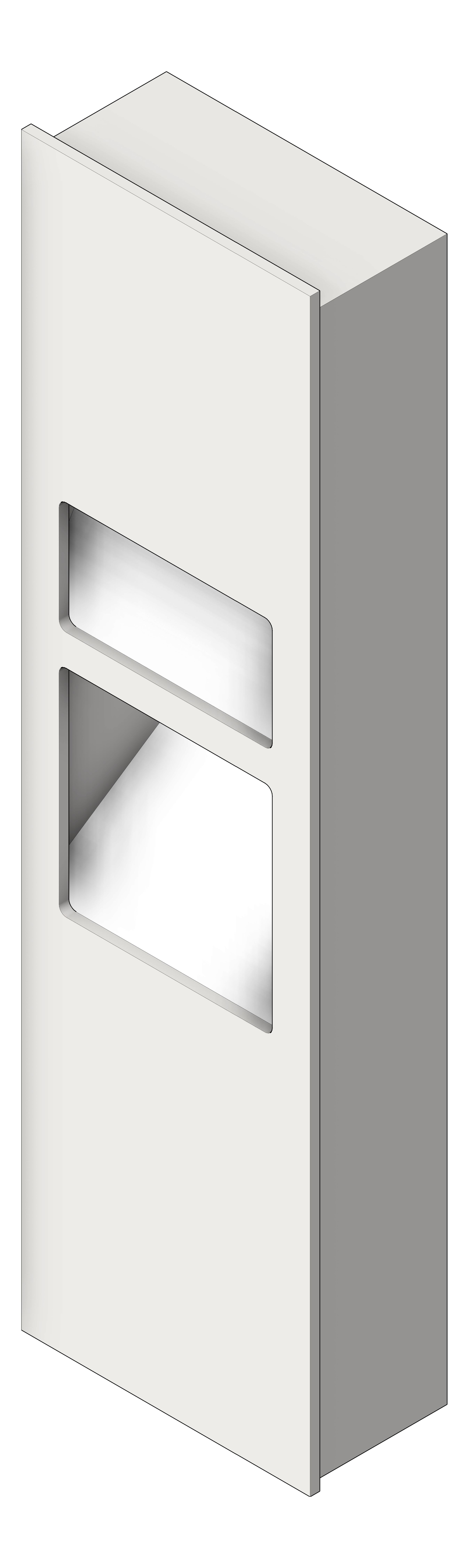 Navigate to CombinationUnit Recessed ASIJDMacDonald Simplicity HandDryer PaperDispenser WasteBin 26L