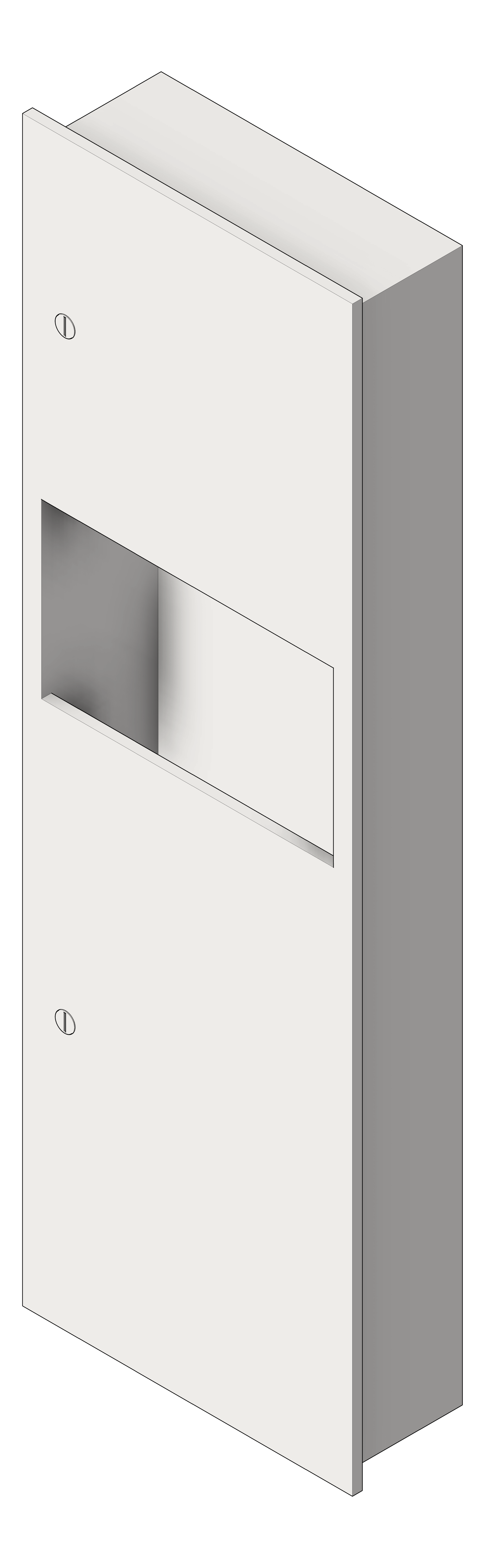 Navigate to CombinationUnit Recessed ASIJDMacDonald Simplicity PaperDispenser WasteBin 34L