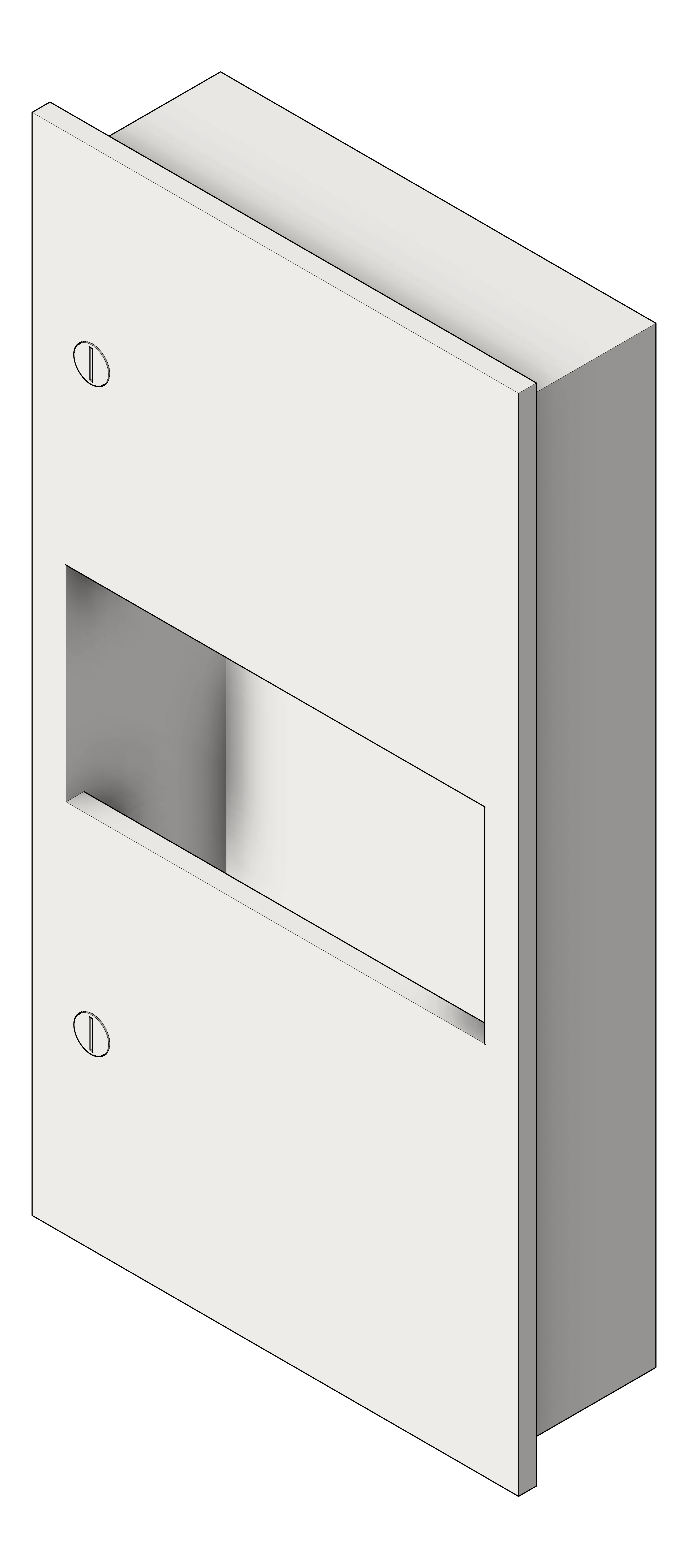 Navigate to CombinationUnit Recessed ASIJDMacDonald Simplicity PaperDispenser WasteBin 8.4L