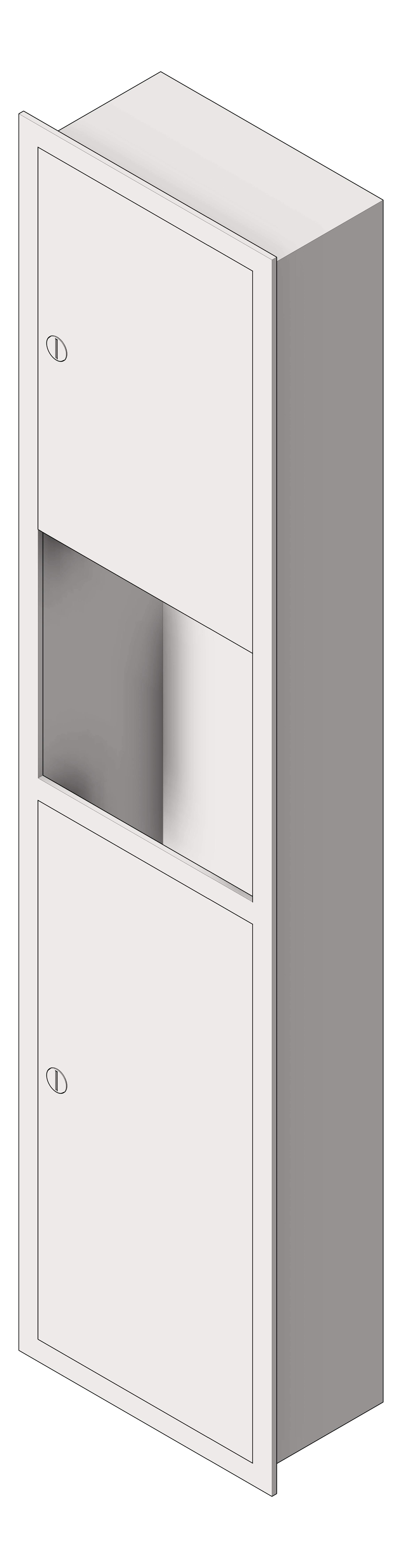 Navigate to CombinationUnit Recessed ASIJDMacDonald Traditional PaperDispenser WasteBin 26L