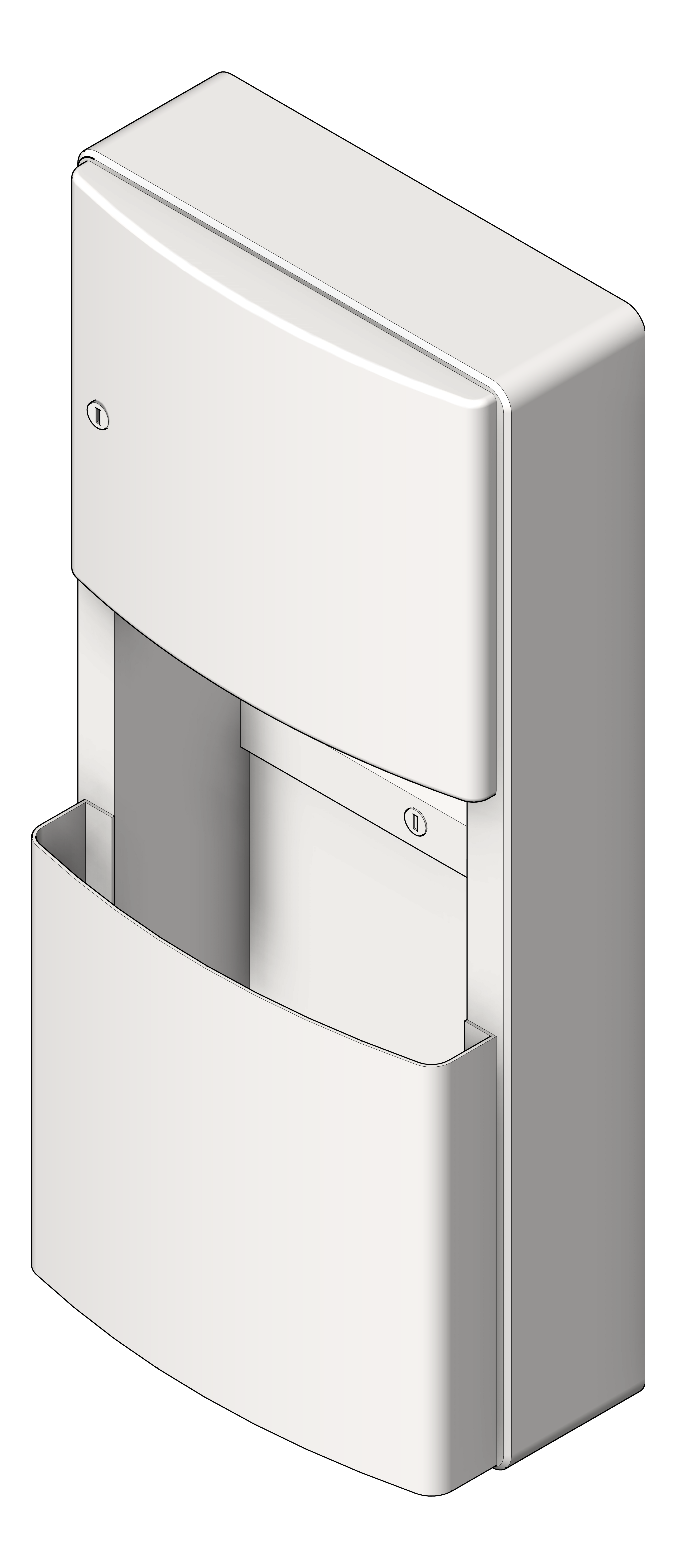 Navigate to CombinationUnit SurfaceMount ASIJDMacDonald Roval PaperDispenser WasteBin 11.2L