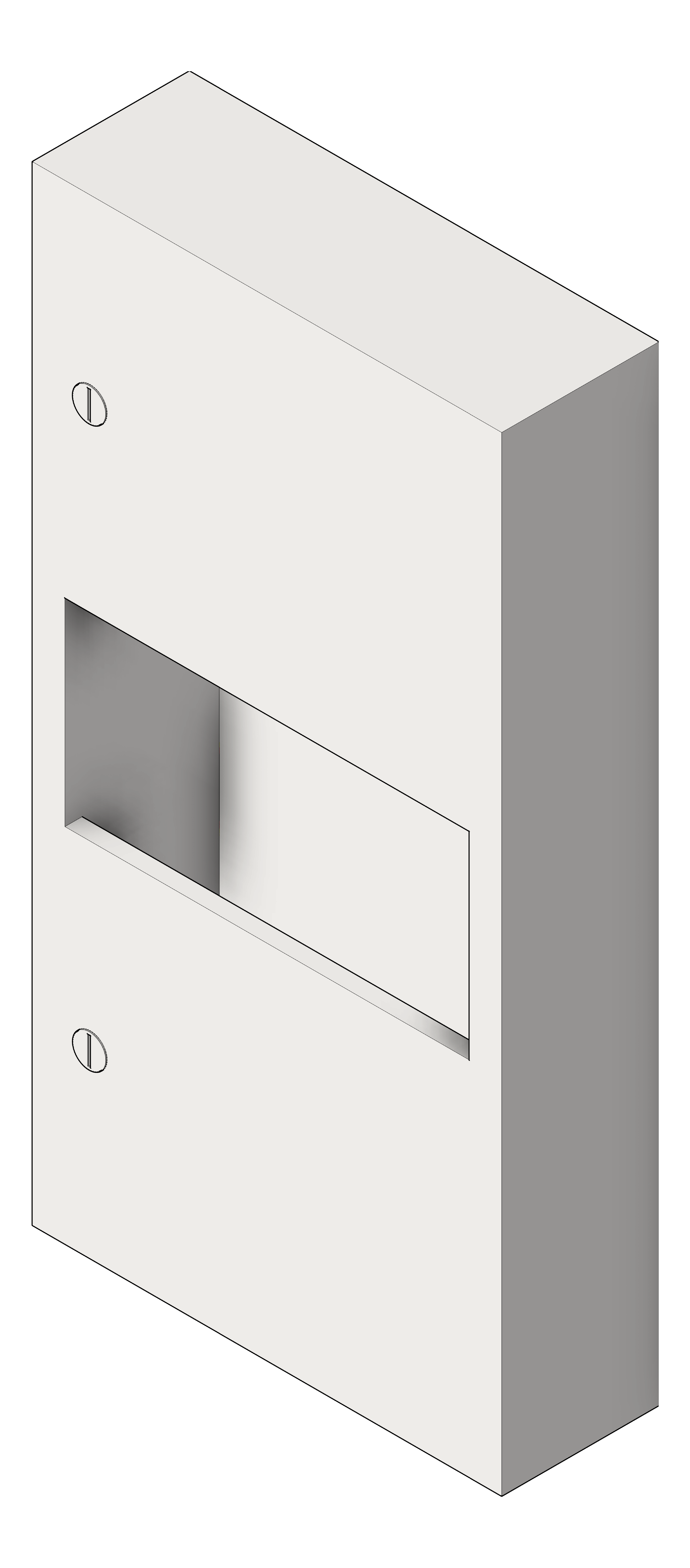 Navigate to CombinationUnit SurfaceMount ASIJDMacDonald Simplicity PaperDispenser WasteBin 8.4L