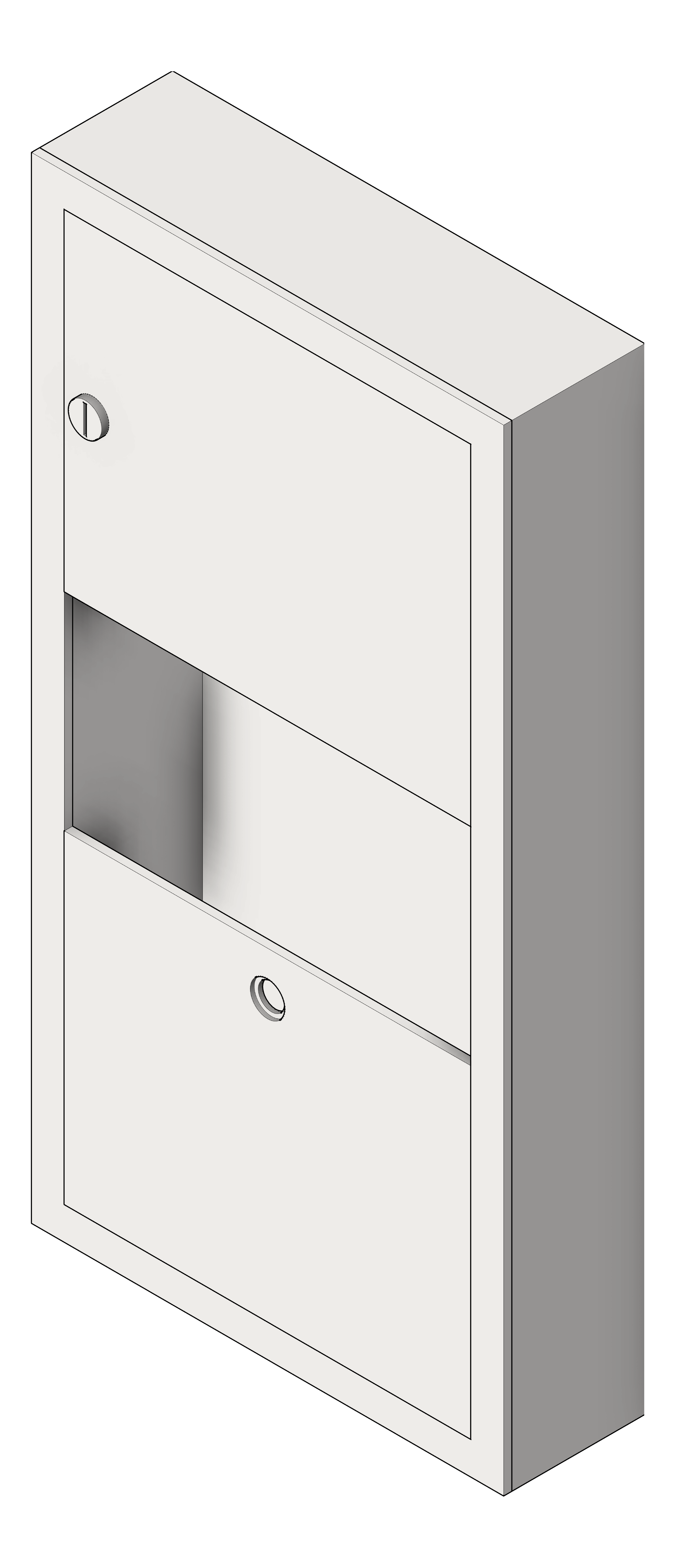 Navigate to CombinationUnit SurfaceMount ASIJDMacDonald Traditional PaperDispenser WasteBin 7.6L